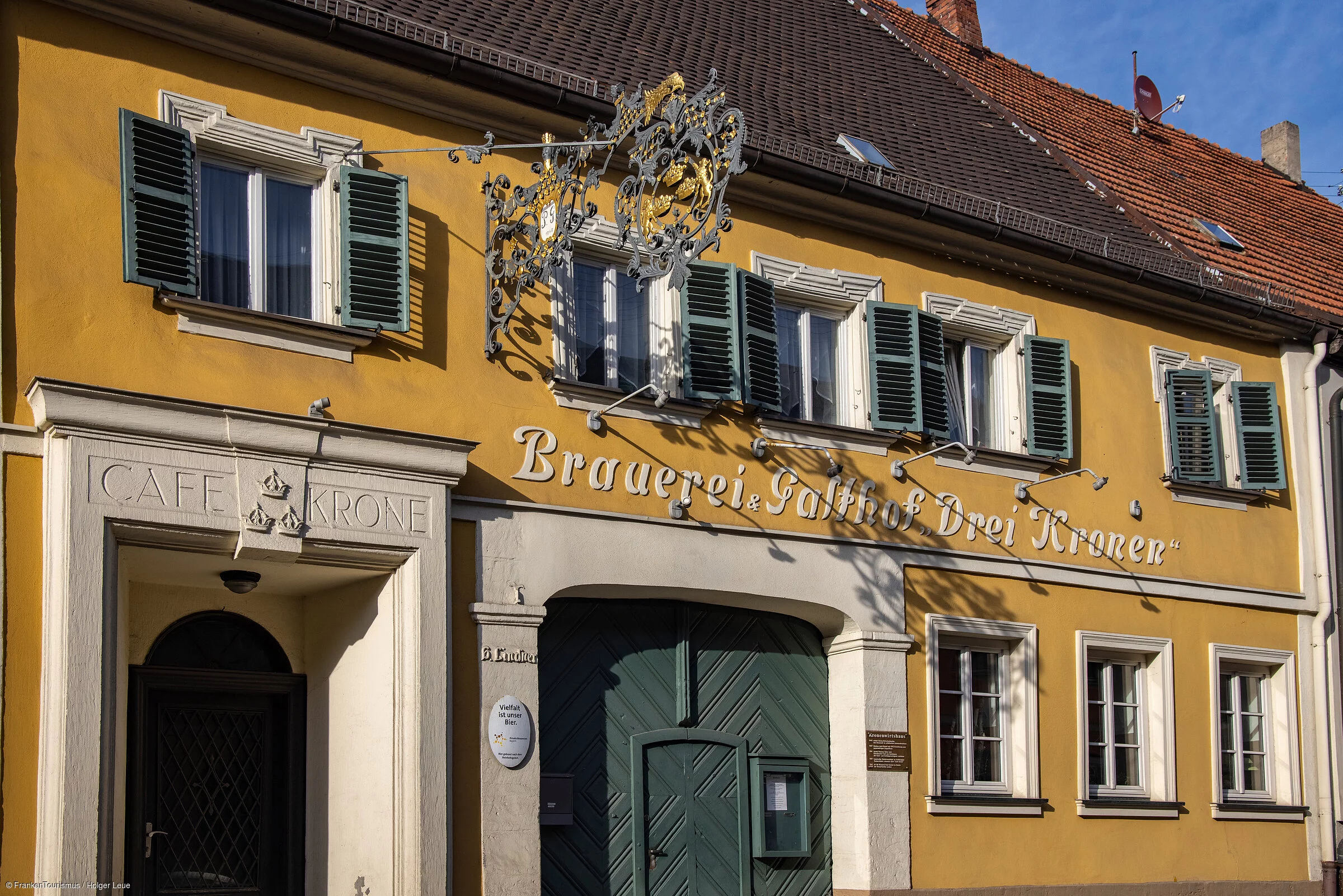 Brauerei Drei Kronen brewery, Scheßlitz, Franconia, Bavaria, Germany