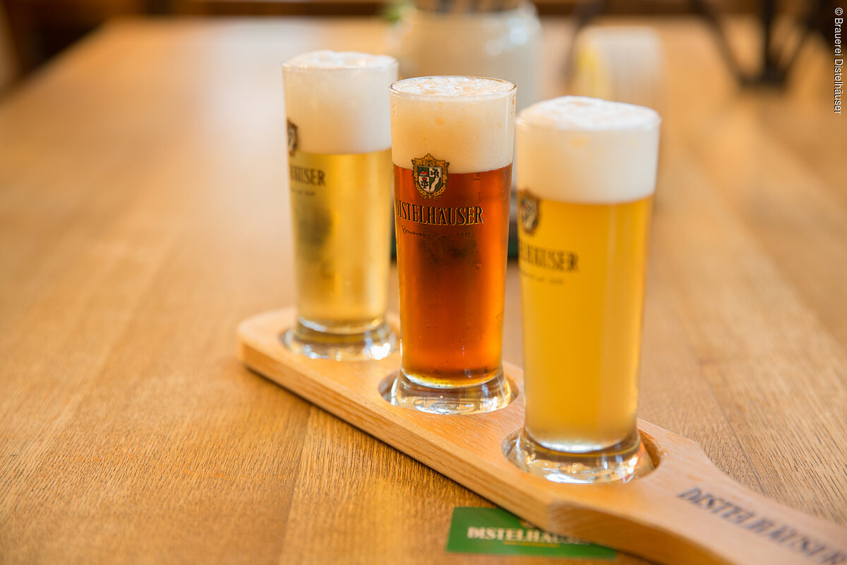 Bierprobe Brauerei Distelhäuser (Liebliches Taubertal)