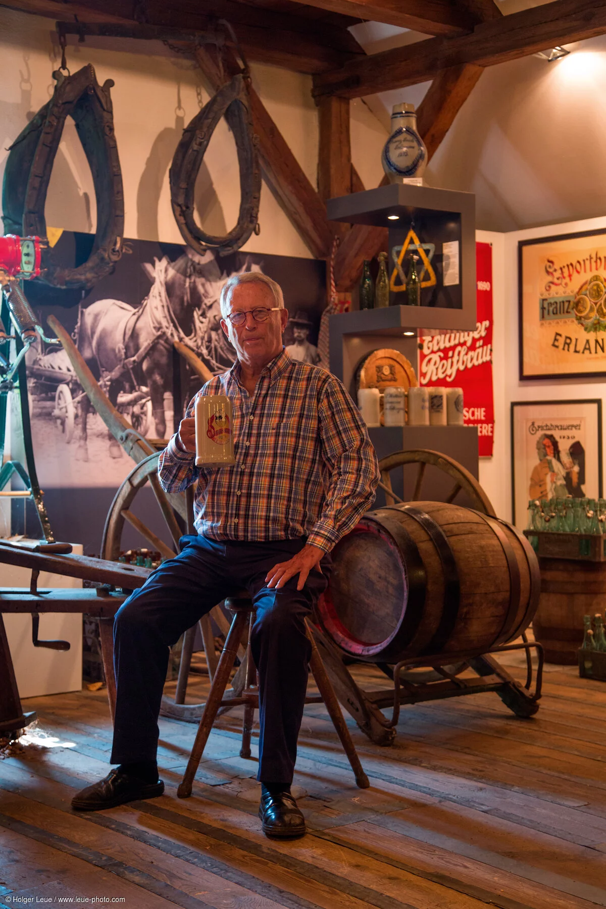 Braumeister Dieter Gewalt im Steinbach Brauerei-Museum