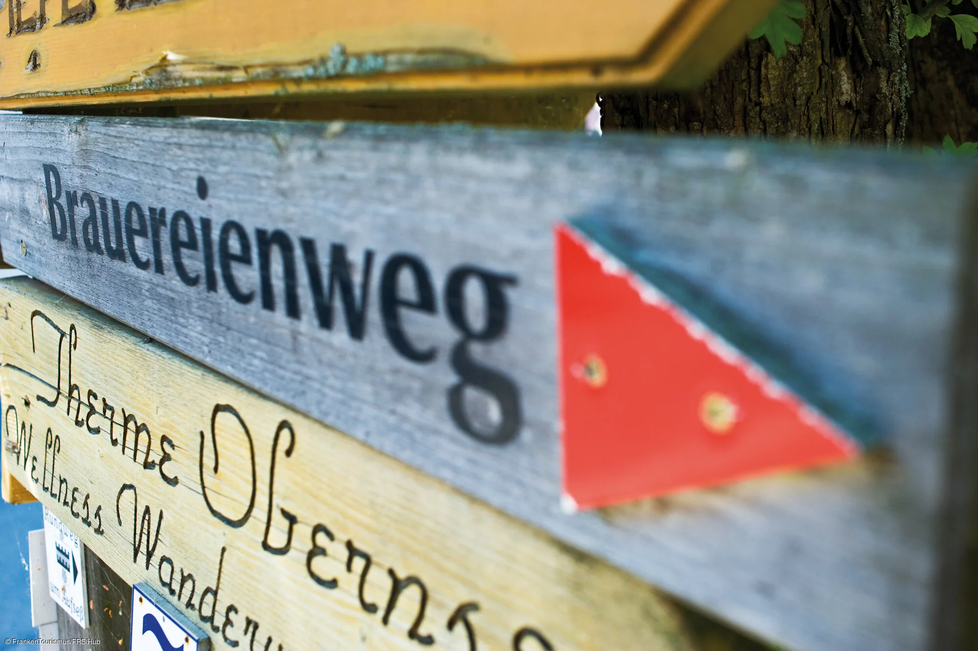 Beschilderung Brauereienwanderweg bei Aufsess