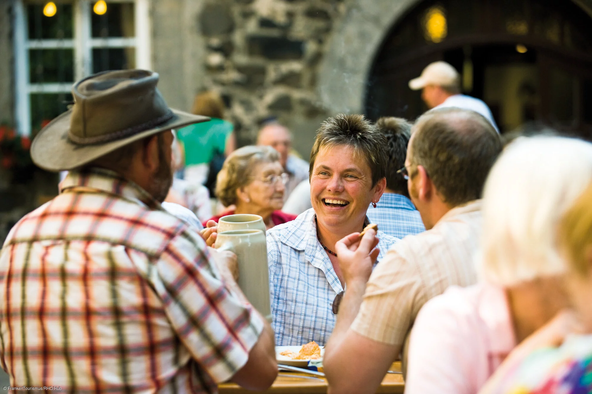 Biergarten auf dem Kreuzberg