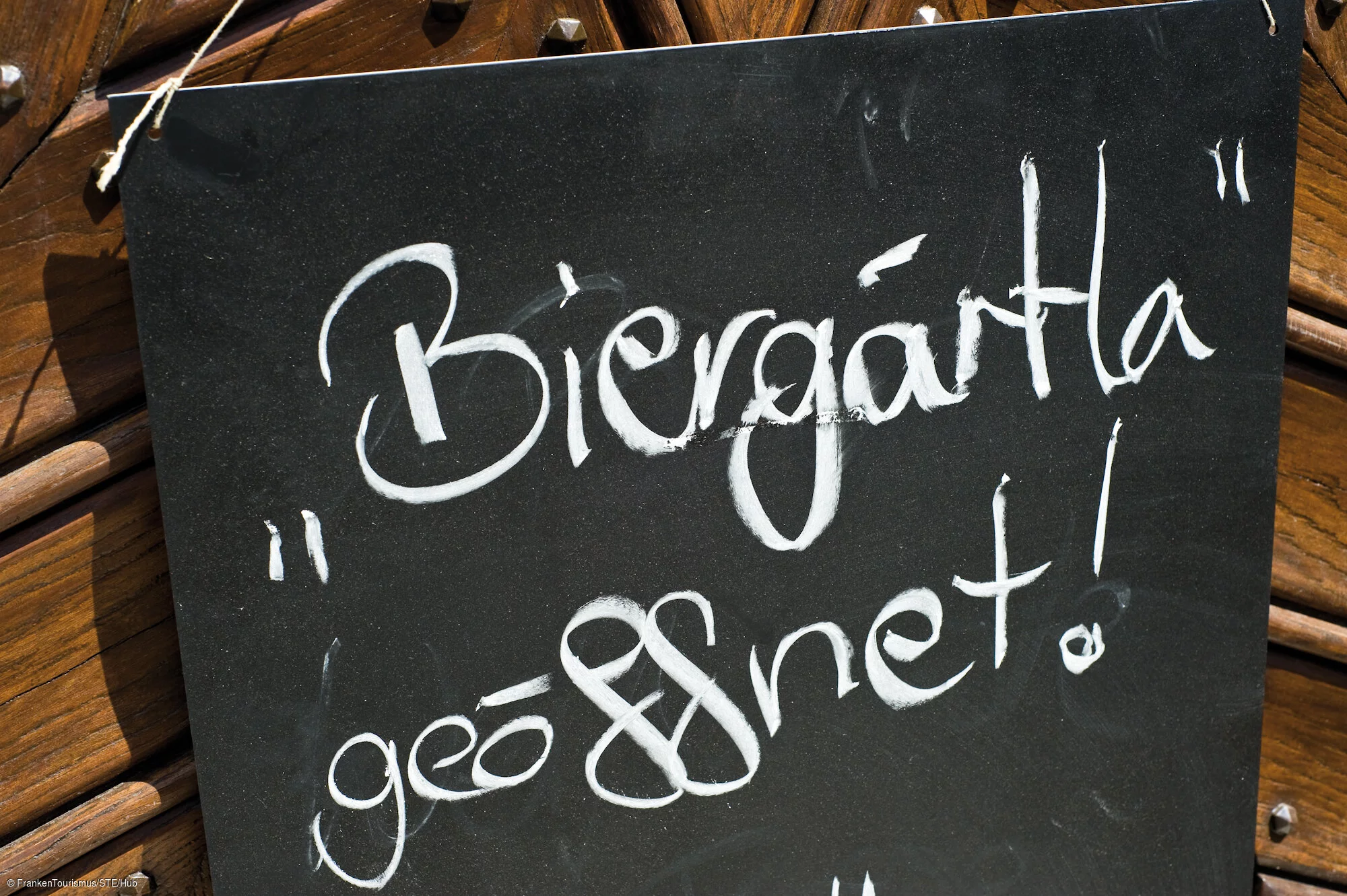 Biergartenschild