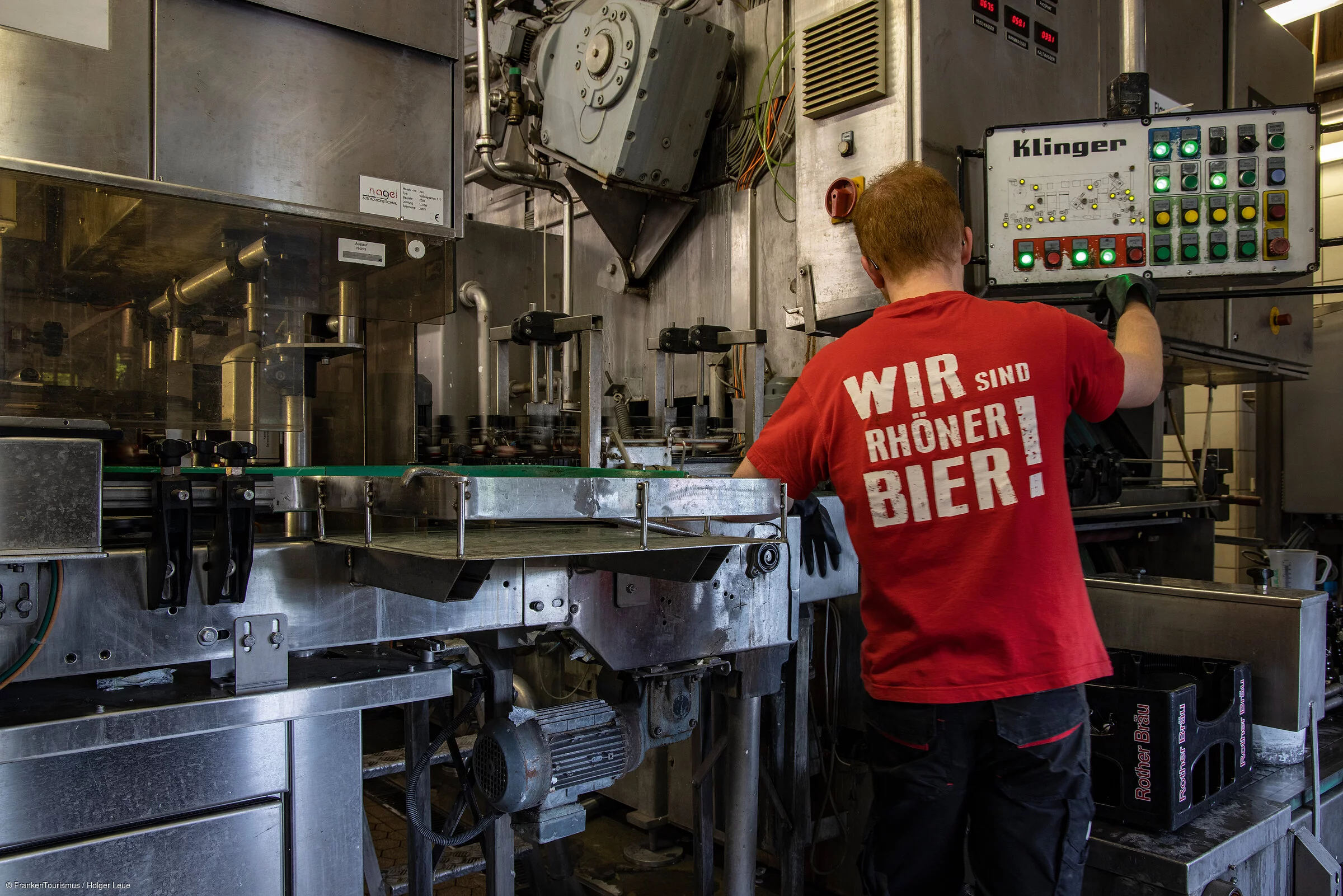 Rother Bräu brewery, Hausen Roth, Rhön, Franconia, Bavaria, Germany