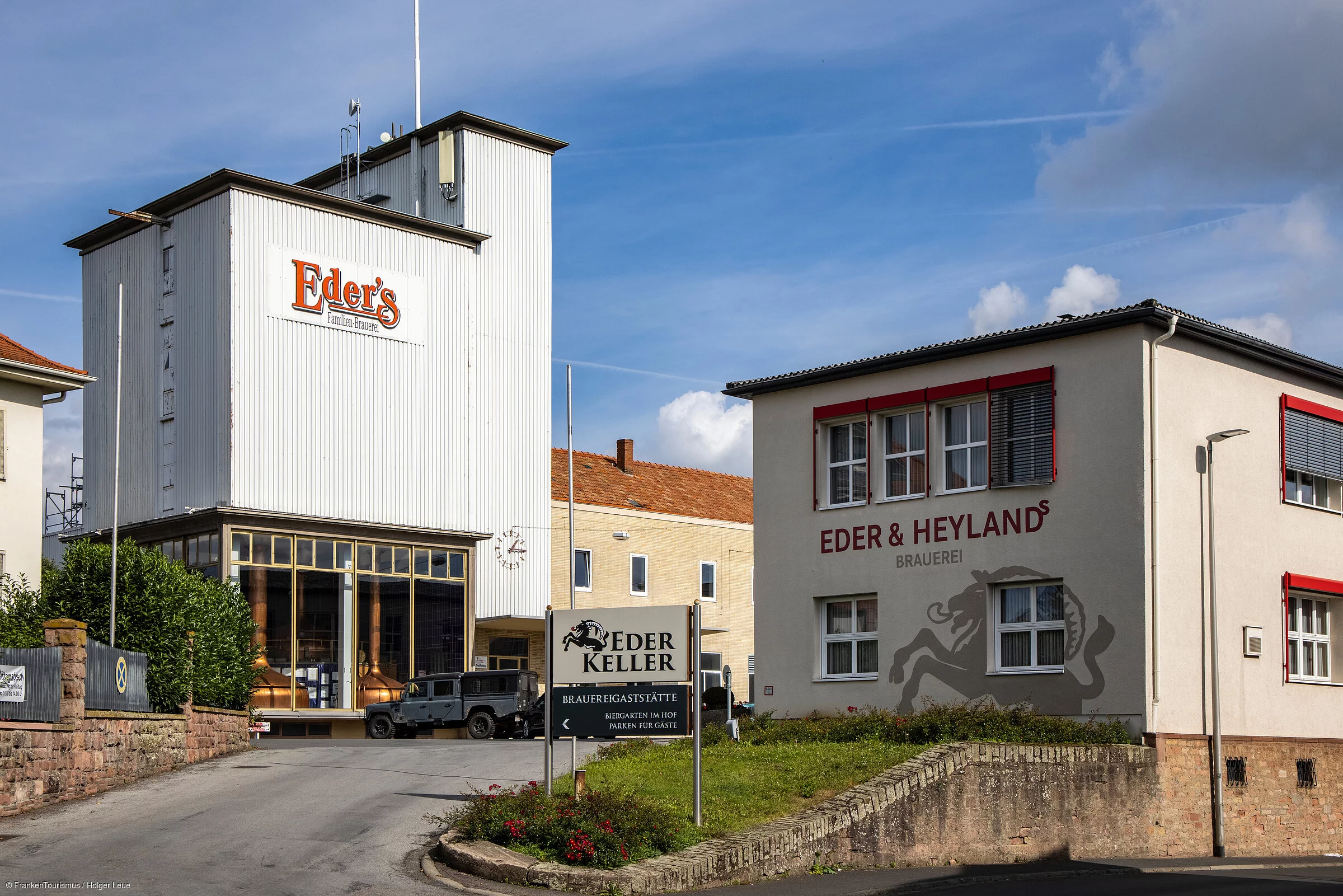 Eder & Heylands Brauerei brewery, Großostheim, Bavaria, Franconia, Germany