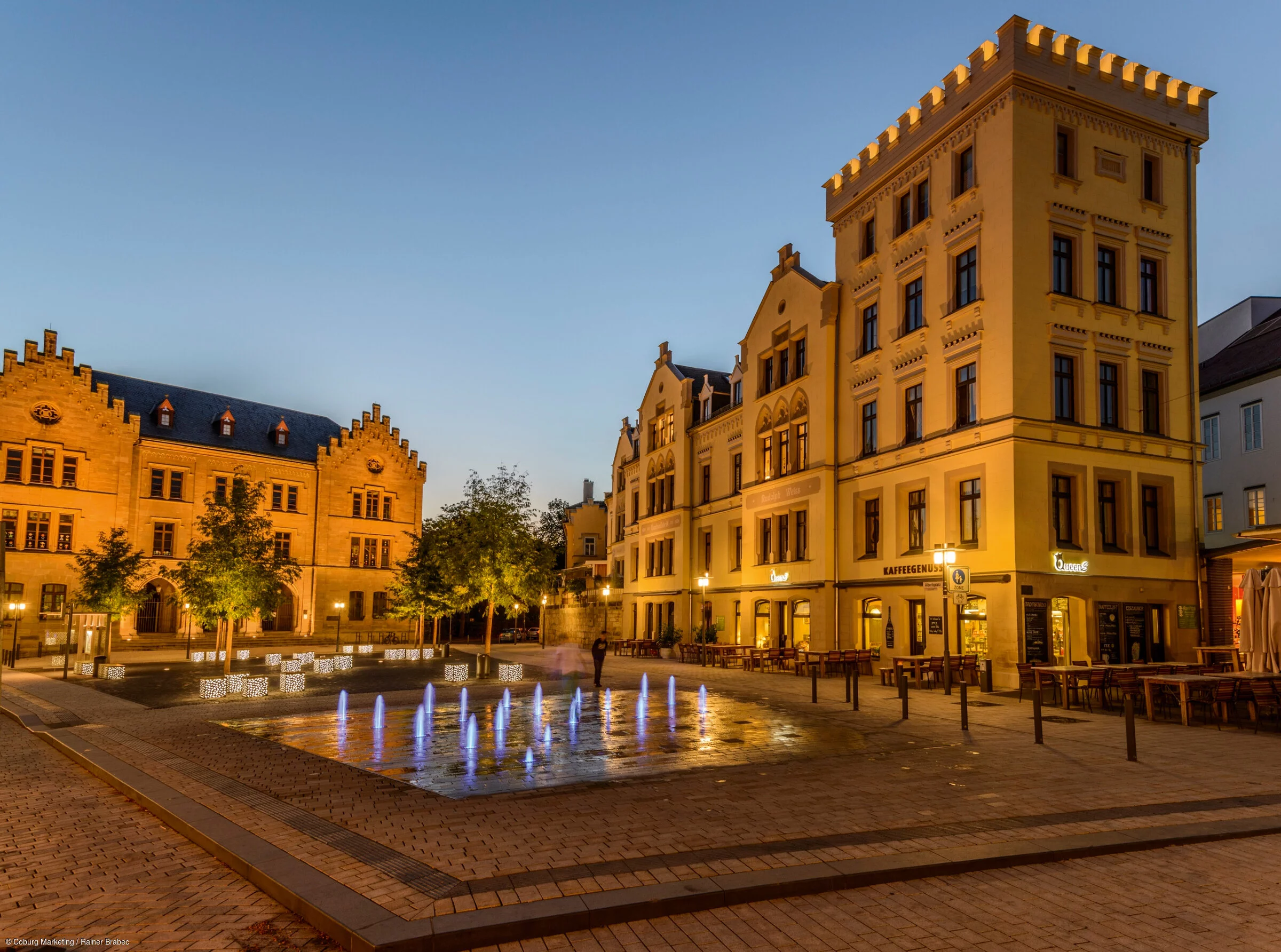 Abendstimmung am Albertsplatz
