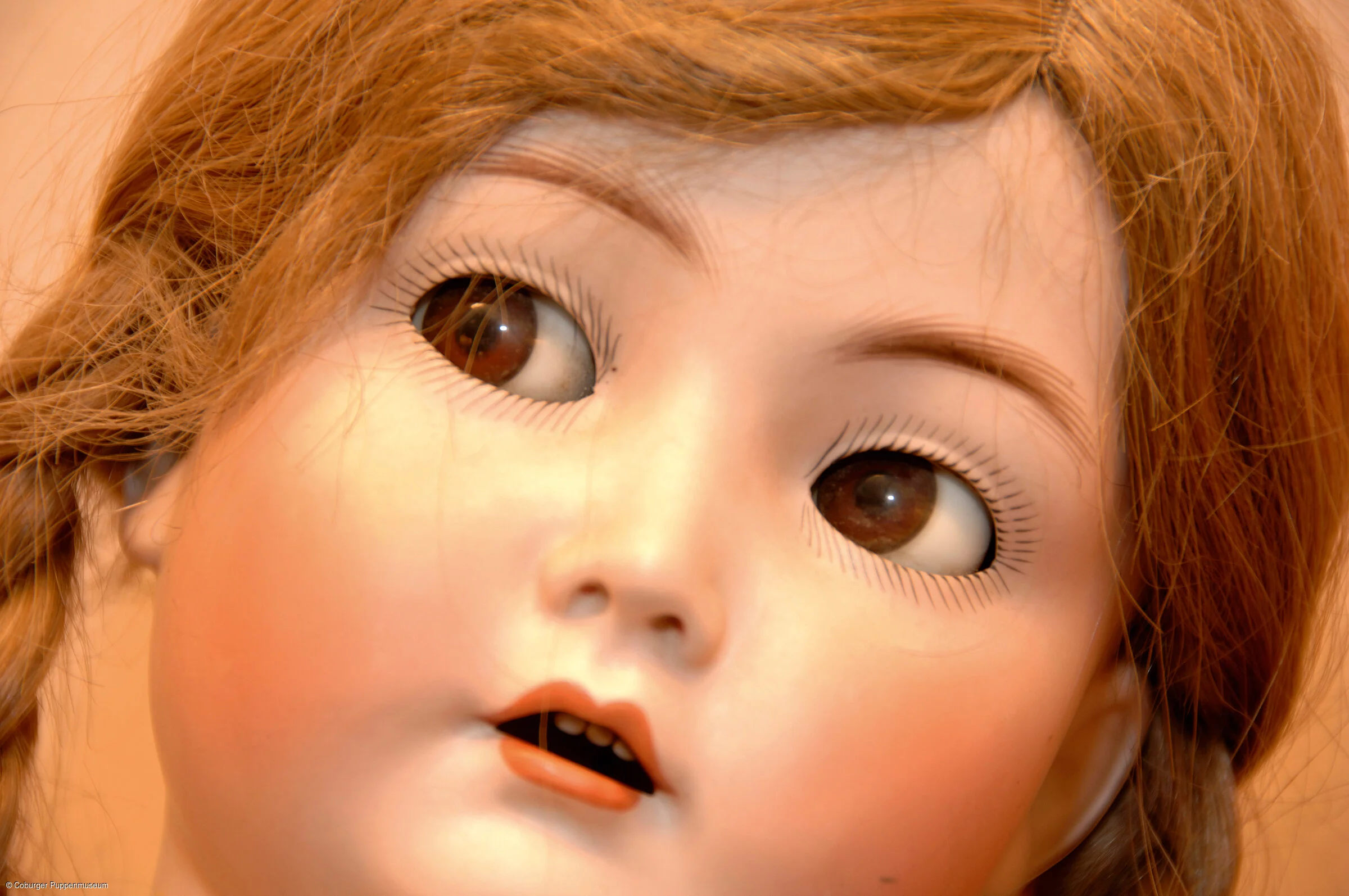 Coburger Puppenmuseum - Puppengesicht