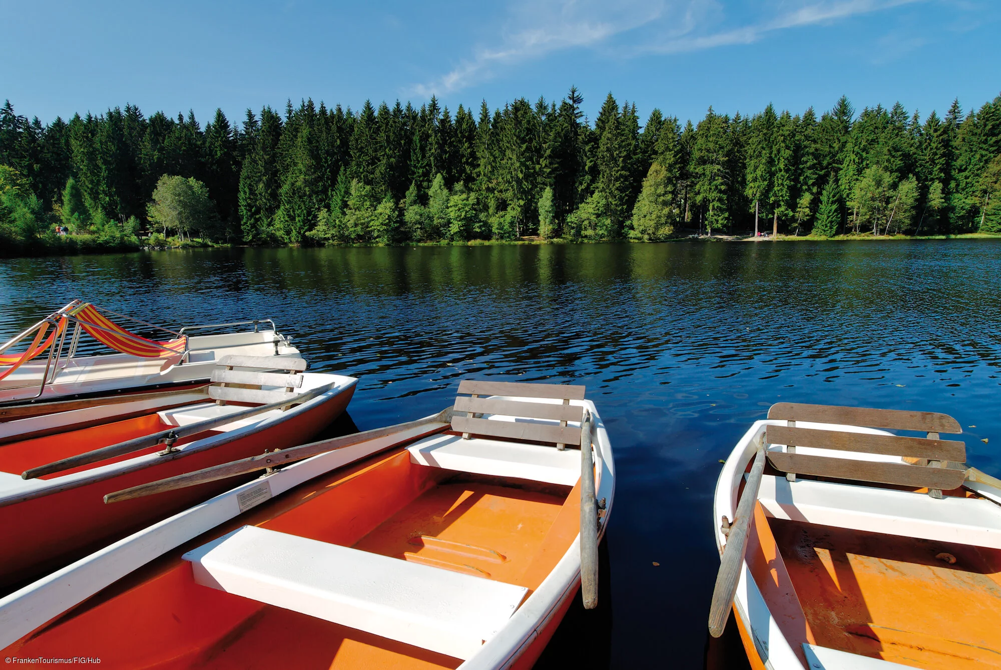 Fichtelsee mit Booten