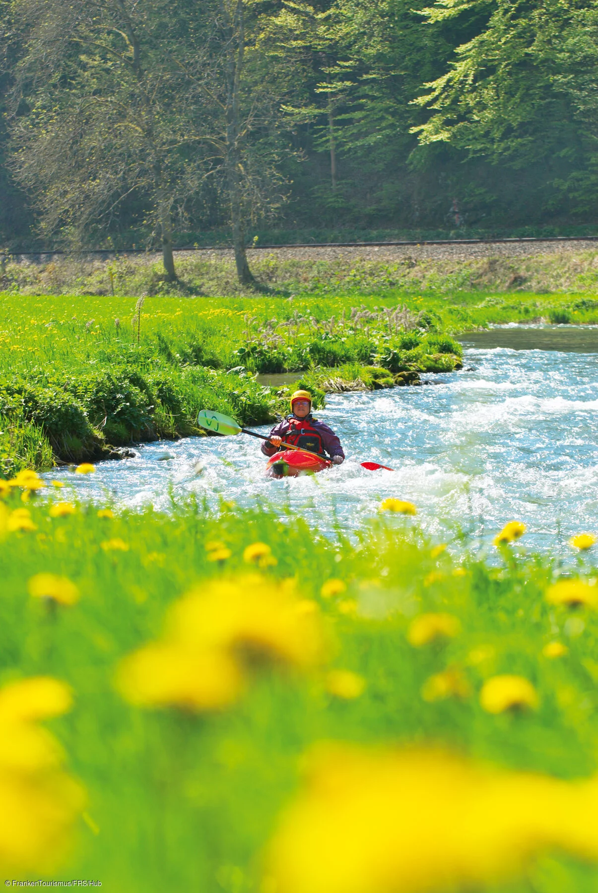 Kajakfahren auf der Wiesent im gleichnamigen Tal