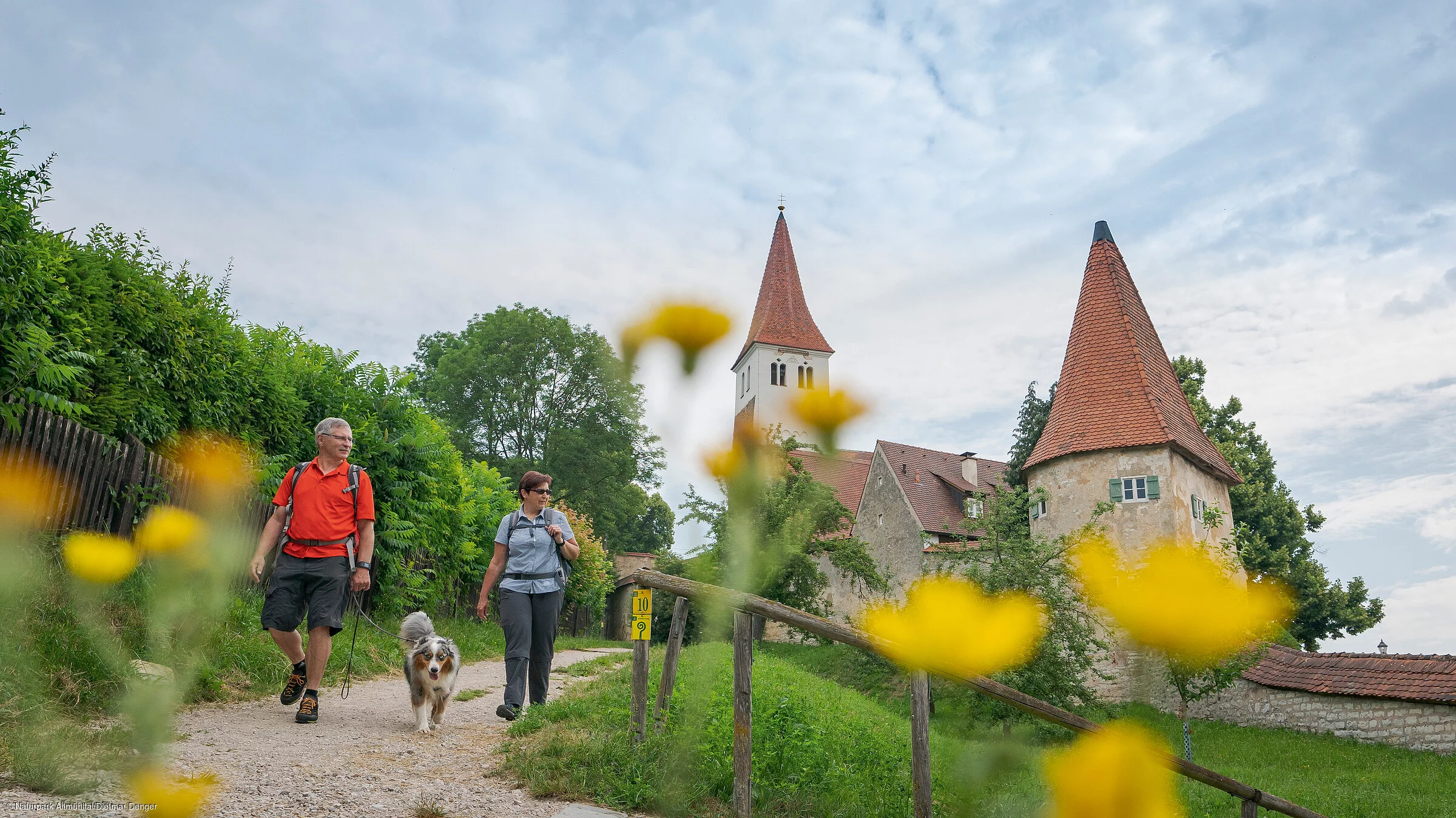 Wanderer mit Hund