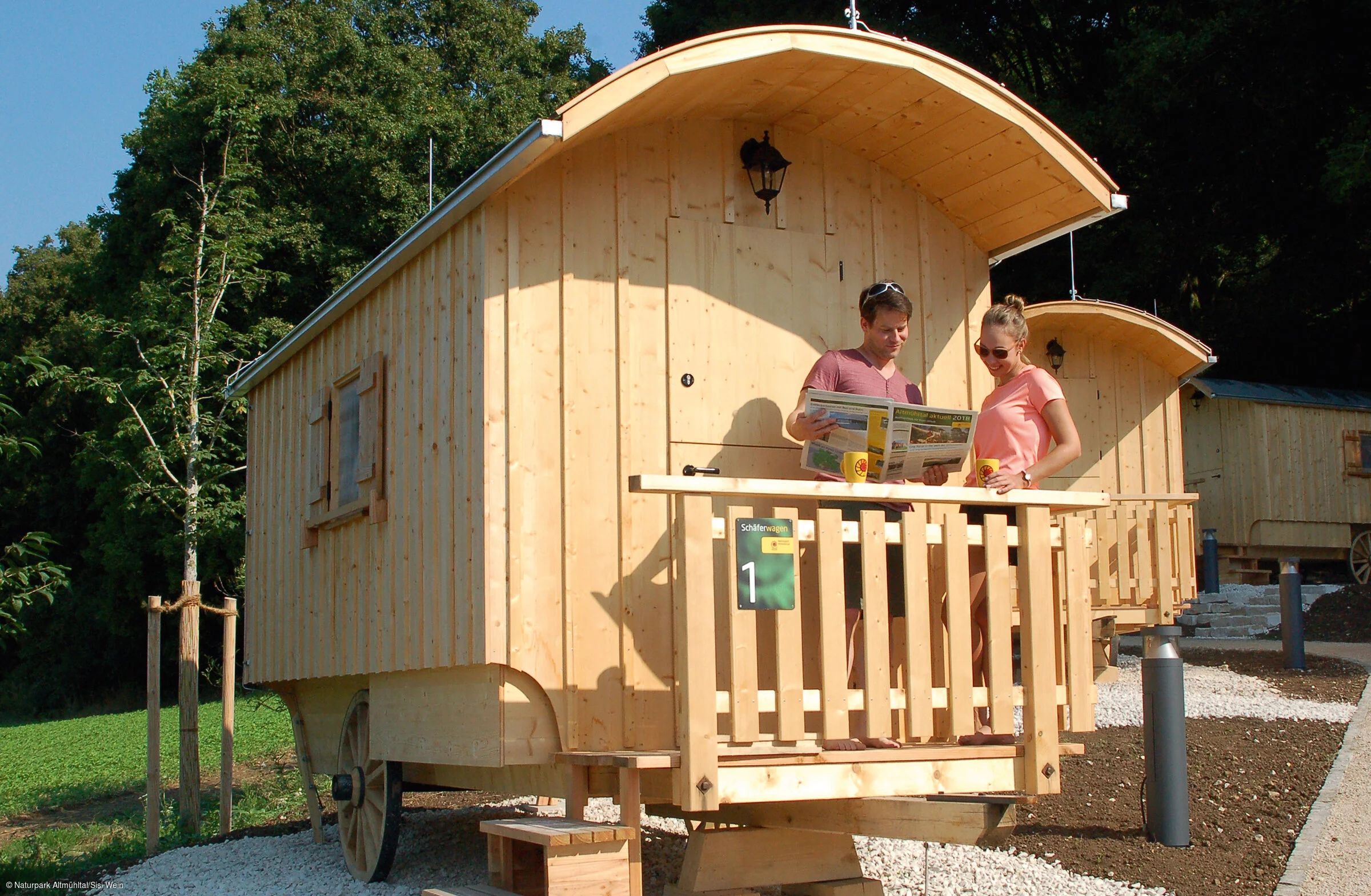 Camping Altmühltal, Schäferwagendorf Hammermuehle
