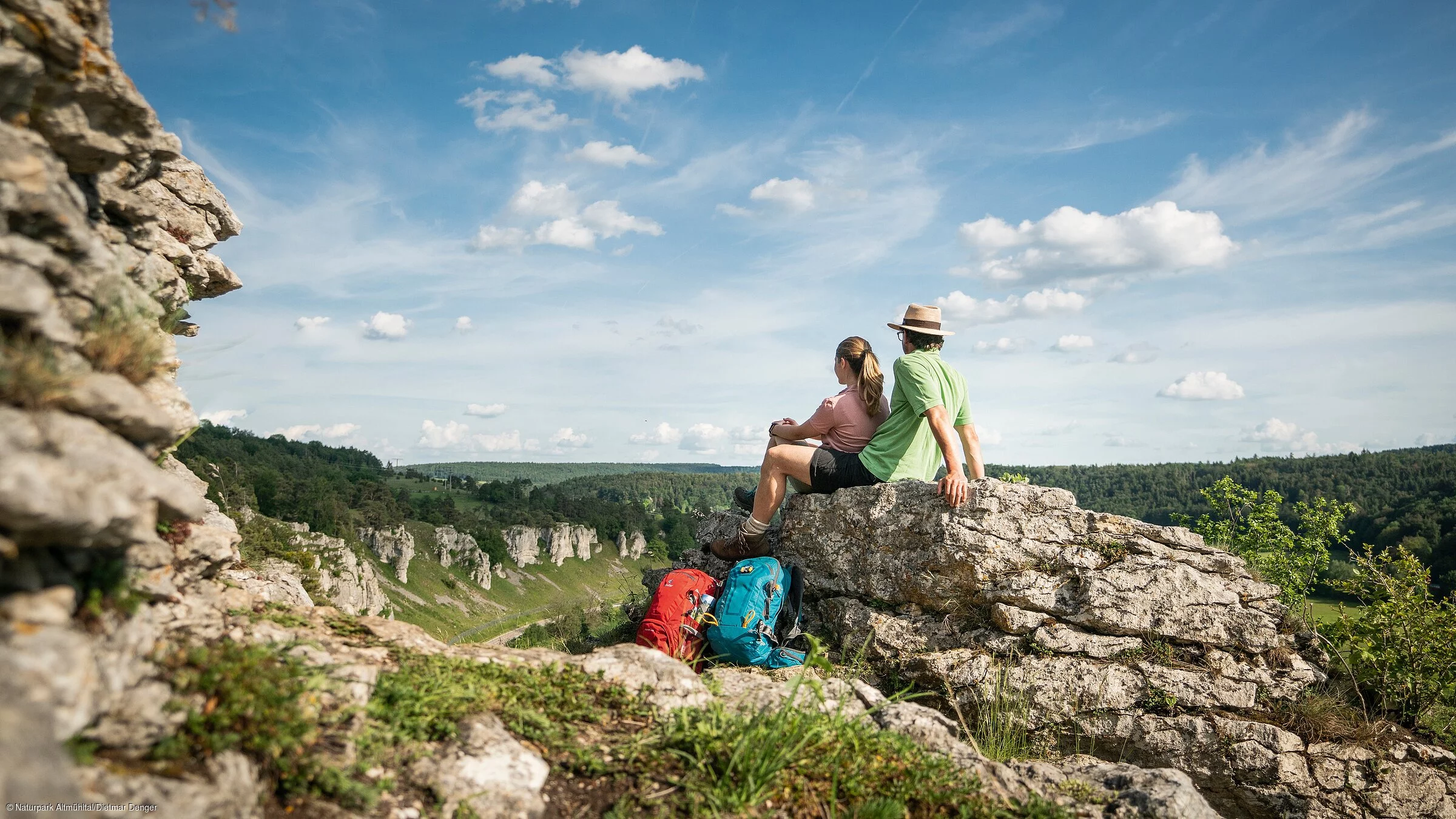 12 Apostel bei Solnhofen, am Altmühltal-Panoramaweg, Wandergenuss