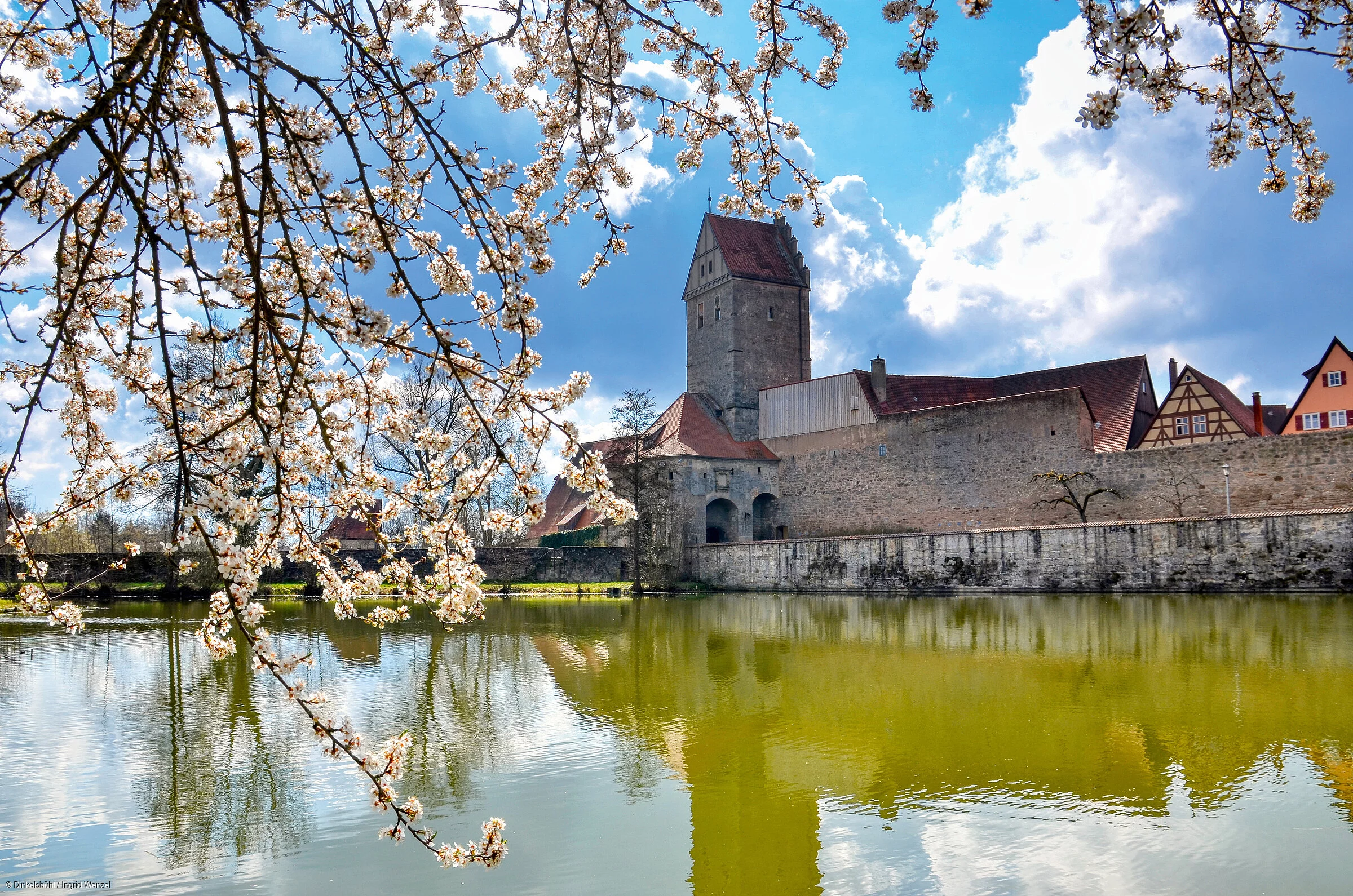 Rothenburger Weiher mit Rothenburger Tor