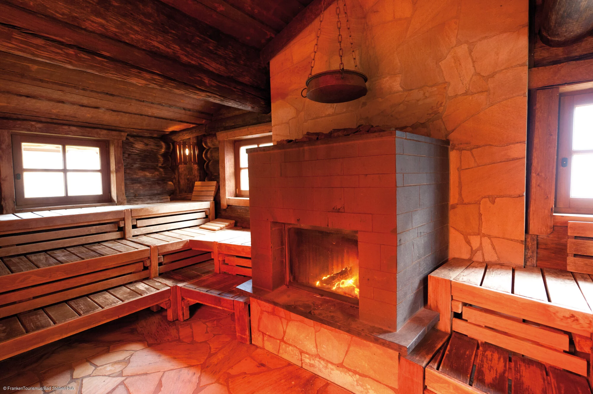 Finnische Feuersauna im Saunaland