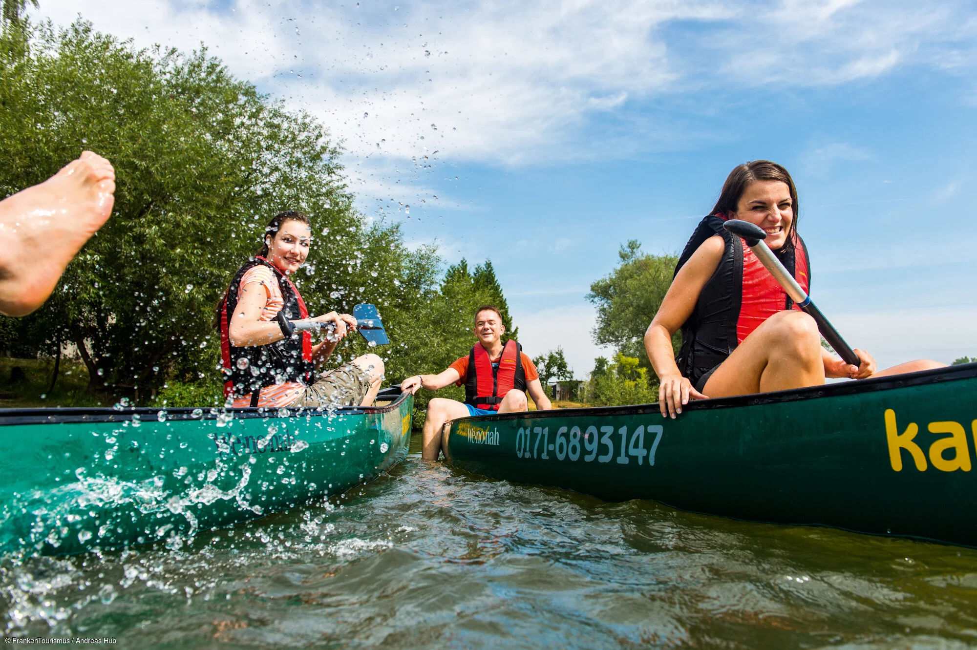 Gelbe Welle - Kanufahren auf dem Main zwischen Segnitz und Marktbreit