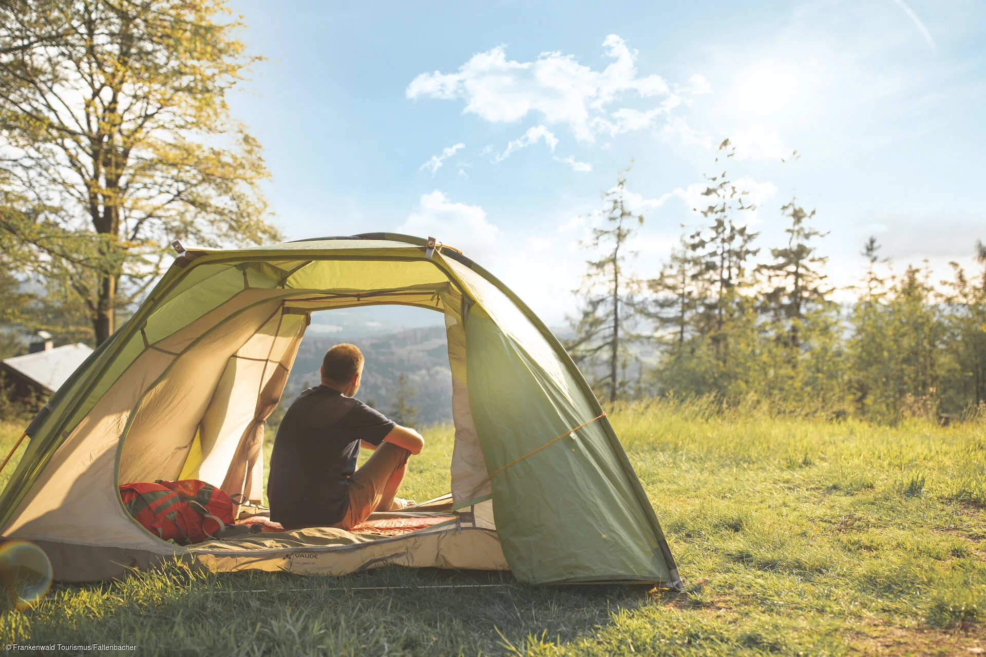 Weite atmen auf dem Trekkingplatz FRANKENWALD Döbraberg