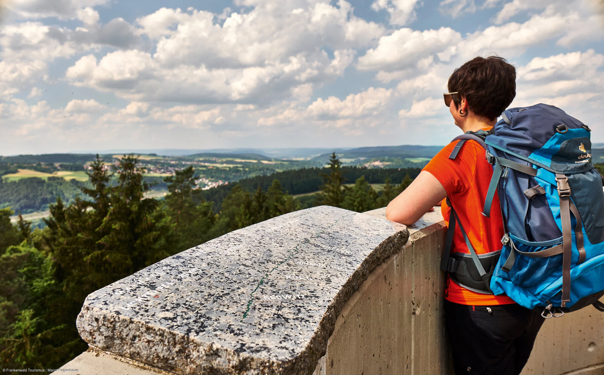 Weite atmen - Blick vom Lucas-Cranach-Turm über den Frankenwald
