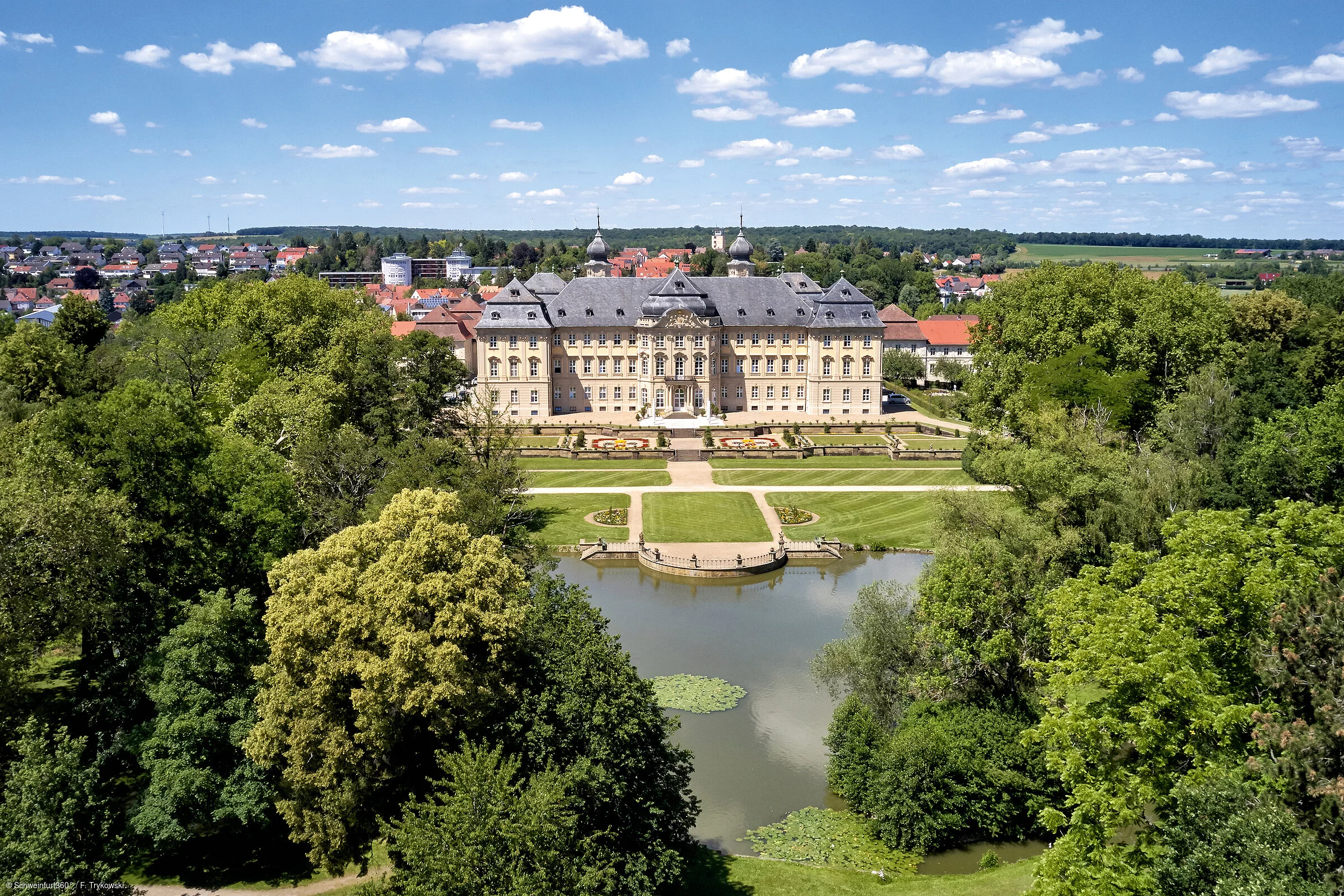 Schloss Werneck am Wern-Radweg