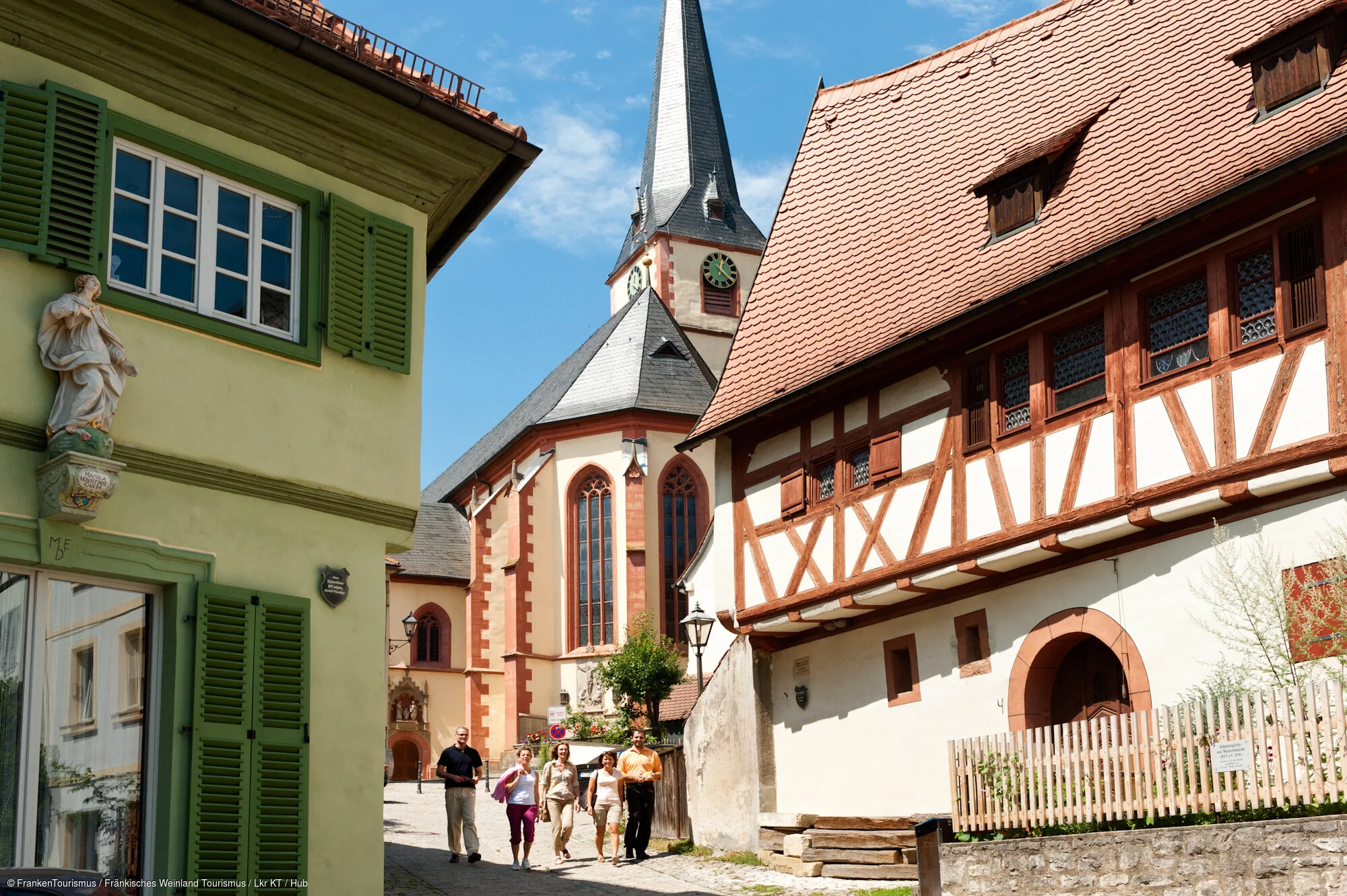 Blick auf Pfarrkirche St. Sebastian