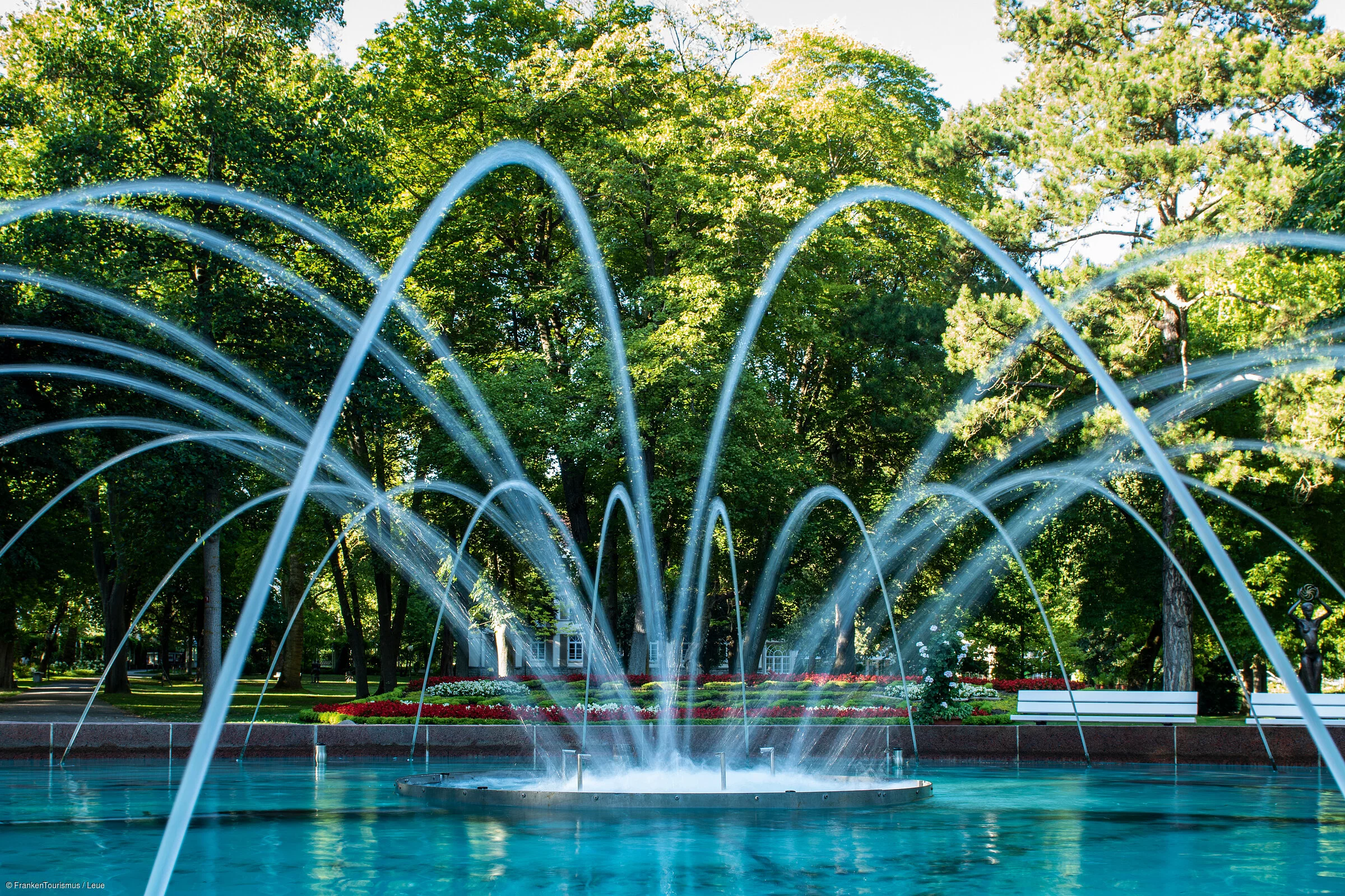 Kurpark mit Fontänenbrunnen