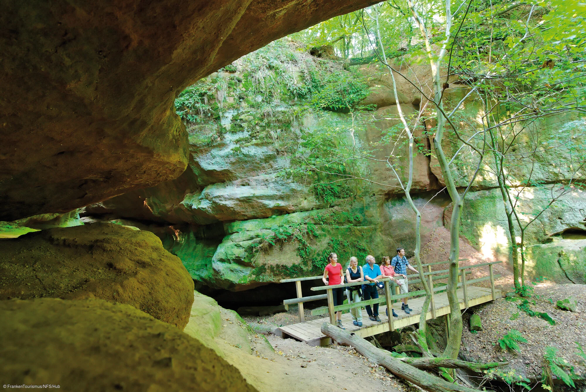 Wandern in der Massendorfer Schlucht bei Spalt