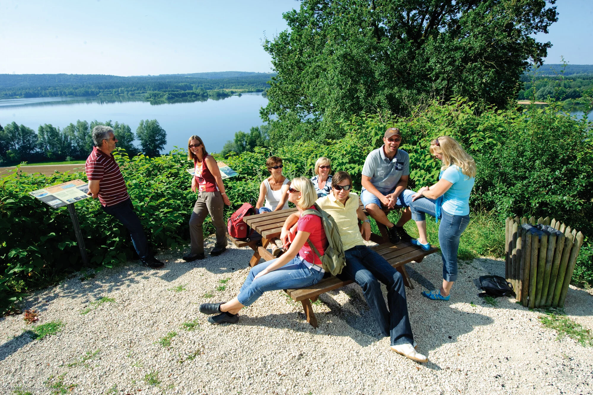 Wandern mit Panoramablick bei Absberg