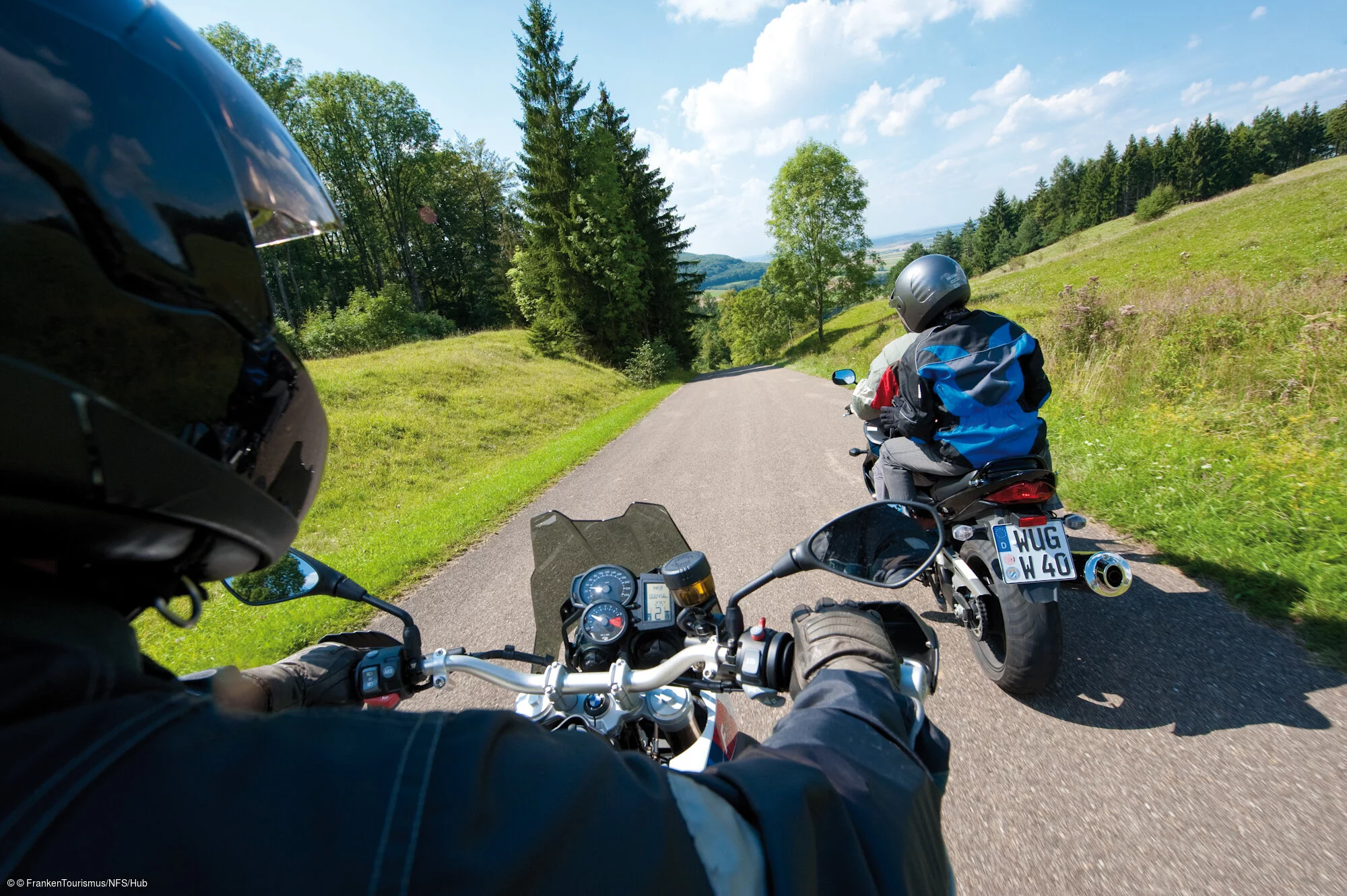 Mit dem Motorrad unterwegs