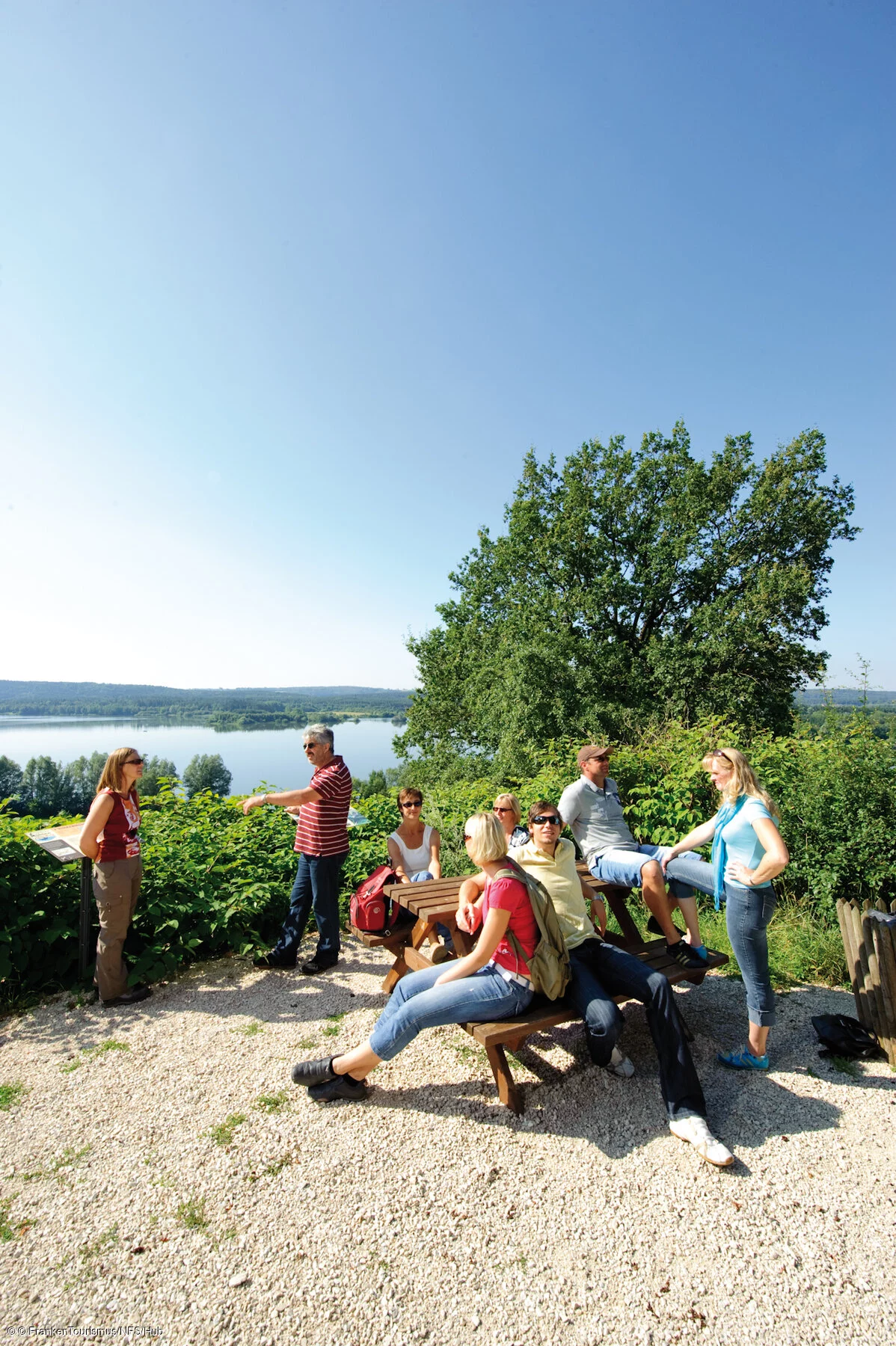 Wandern mit Panoramablick bei Absberg