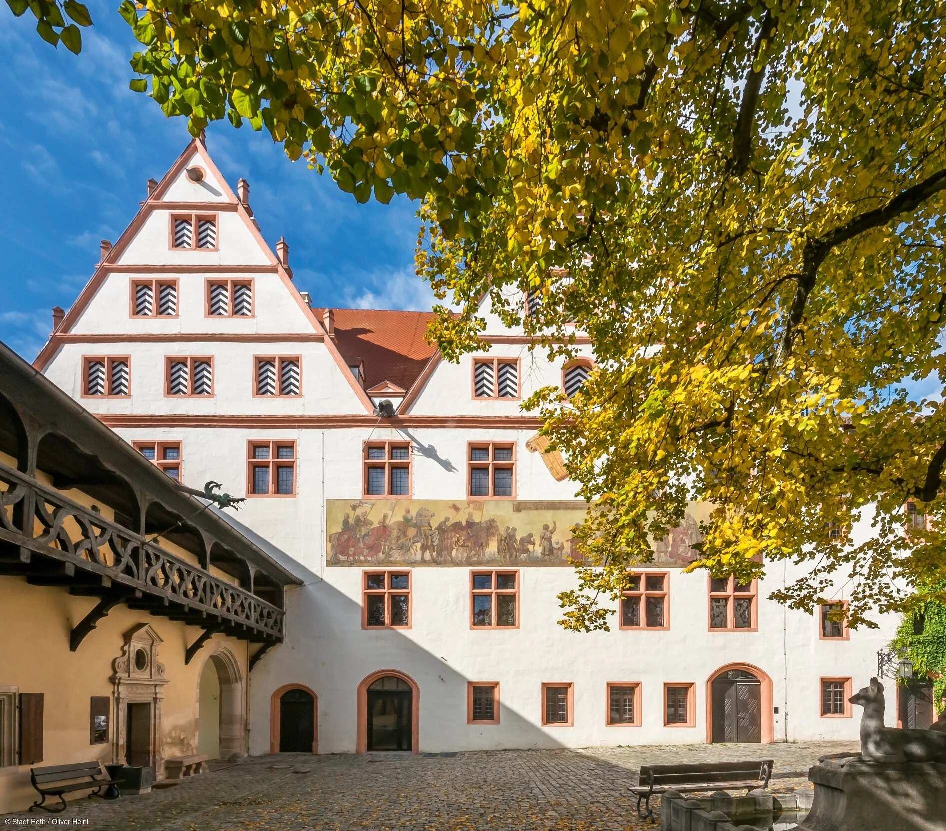 Innenhof von Schloss Ratibor