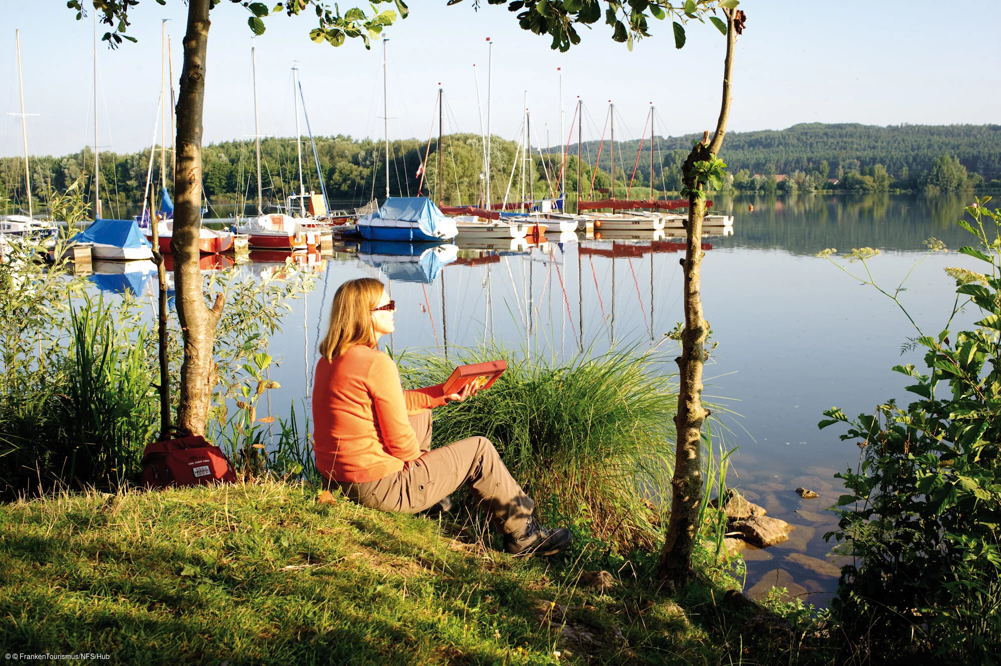 Ruhe und Erholung am Kleinen Brombachsee bei Langlau