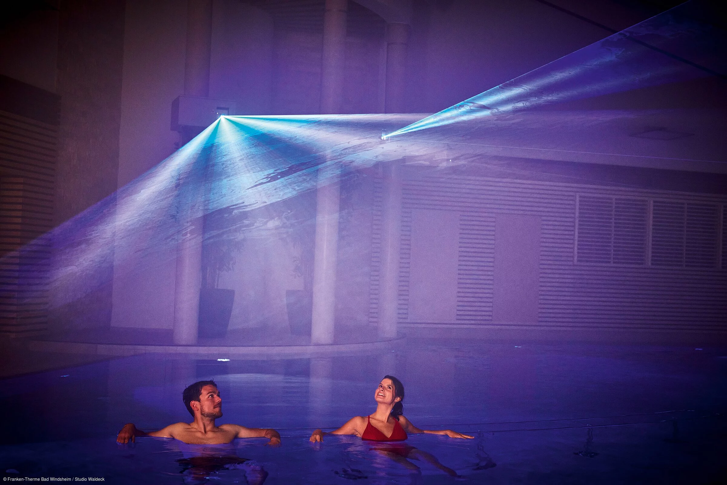 Licht- und Lasershow Sinn-fonie in der Franken-Therme