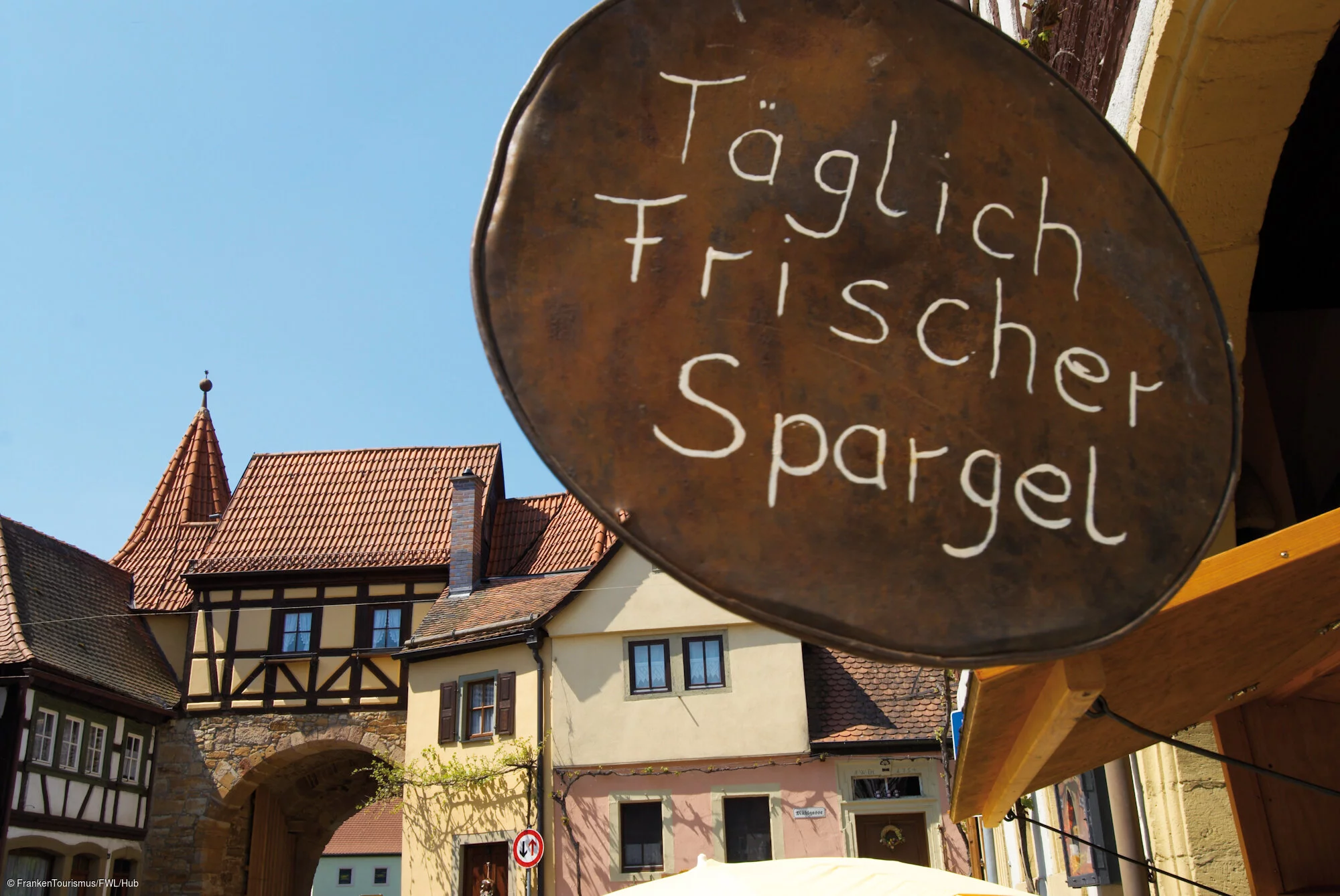 Restauranttafel "Spargel", Prichsenstadt