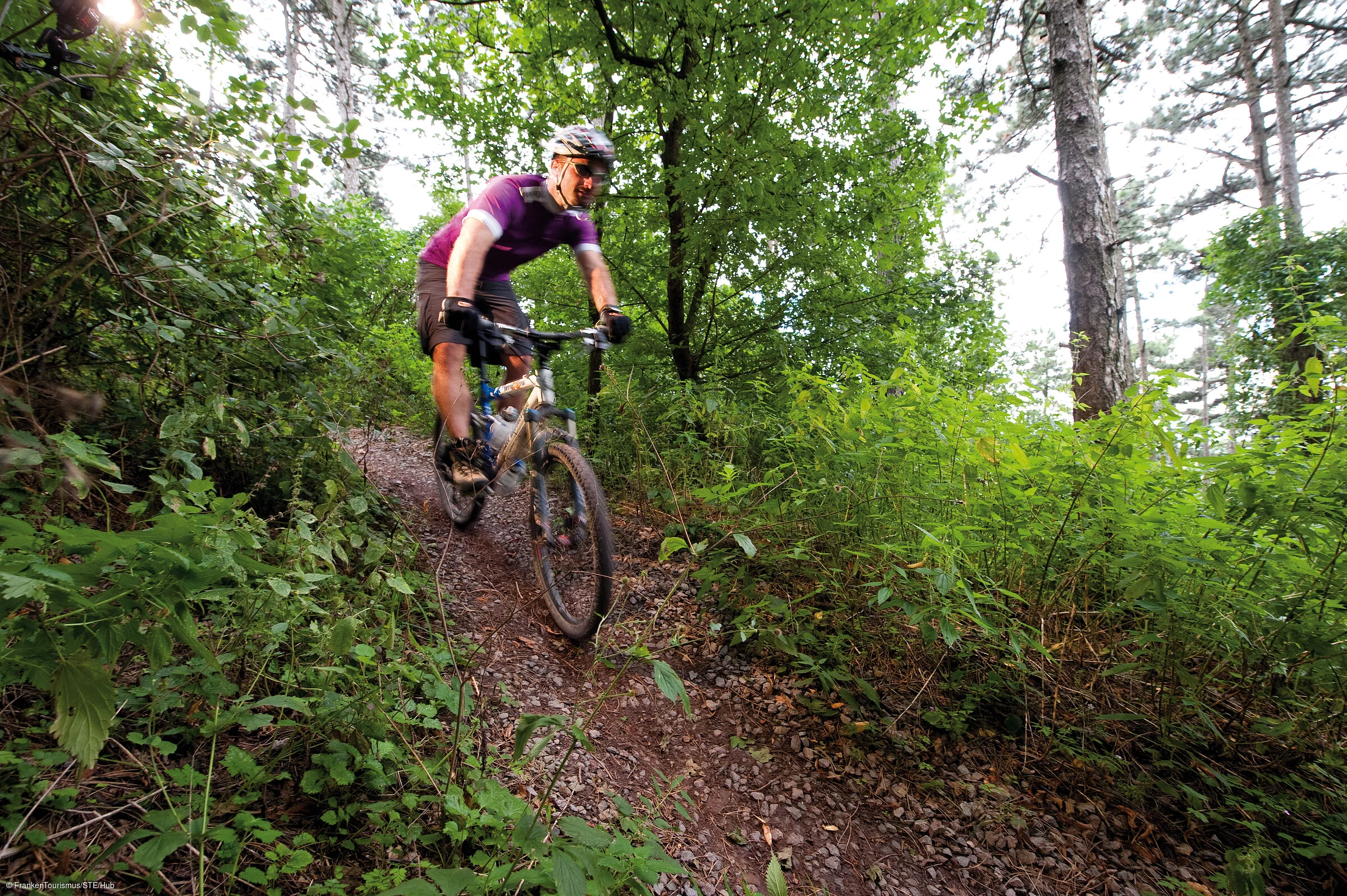 Mountainbiken am Naturweg zum Schwanberg