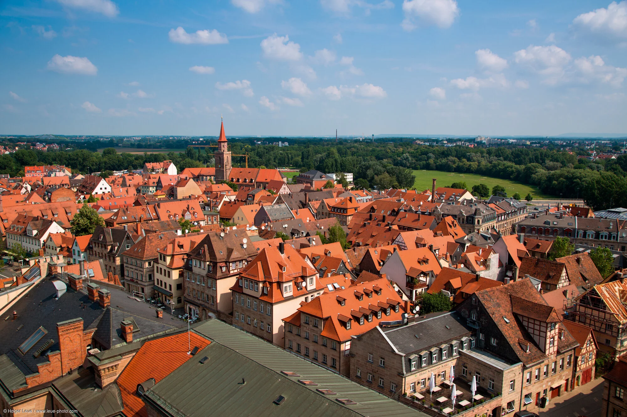 Ausblick vom Fürther Rathausturm