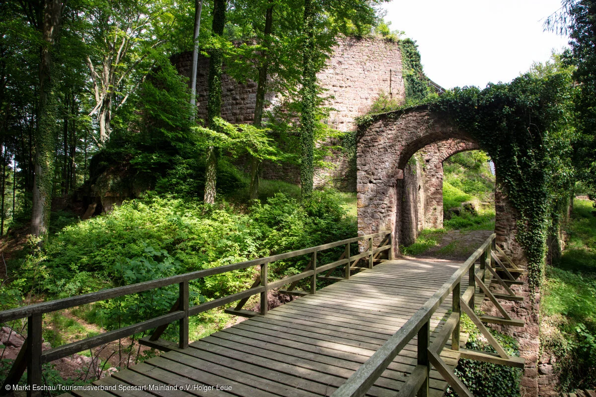 Eschau Wildenstein, Räuberland, Spessart-Mainland, Franconia, Bavaria, Germany