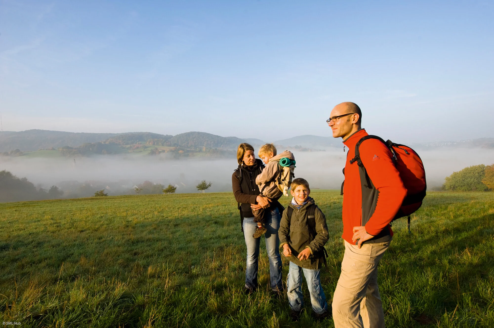 Wanderfamilie bei Bessenbach