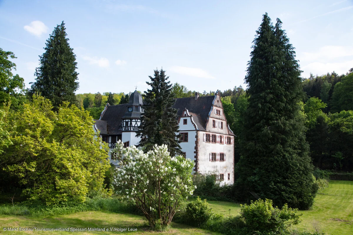 near Eschau Unteraulenbach, Räuberland, Spessart-Mainland, Franconia, Bavaria, Germany