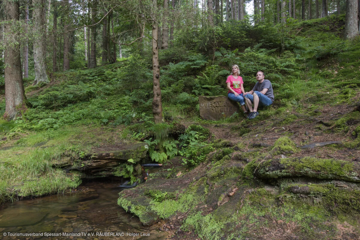 near Mespelbrunn, Räuberland, Spessart-Mainland, Bavaria, Germany