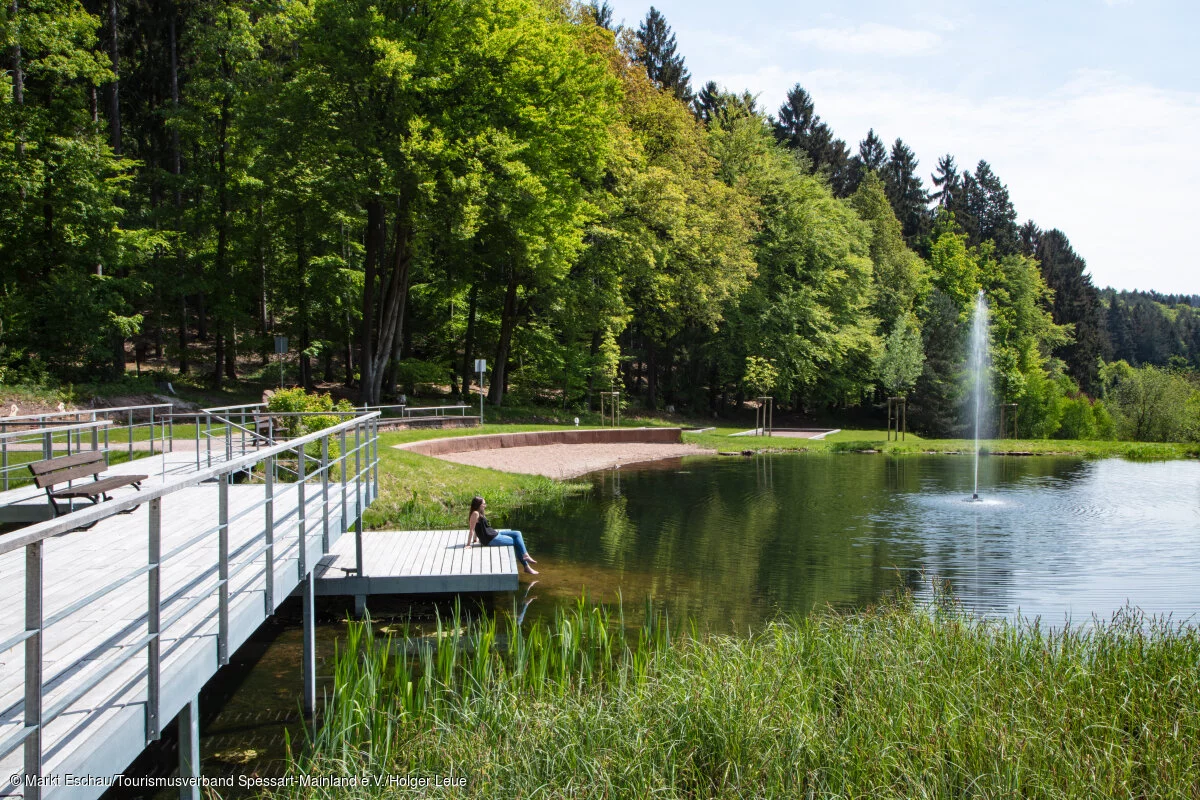 Eschau Wildenstein, Räuberland, Spessart-Mainland, Franconia, Bavaria, Germany