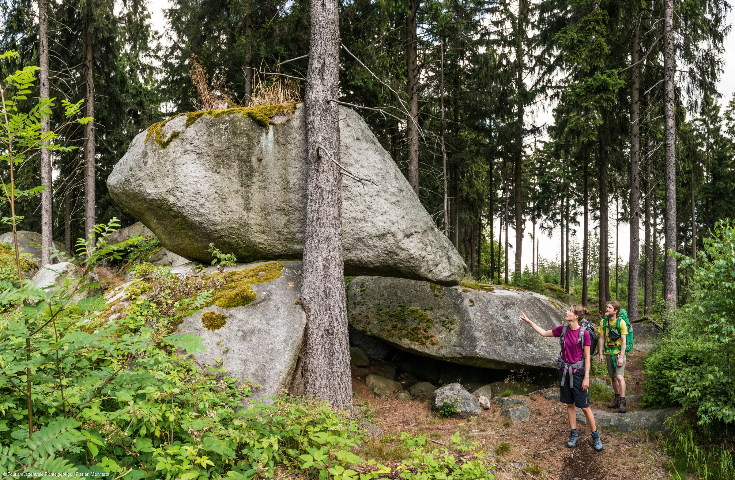 Wandern Felsformation