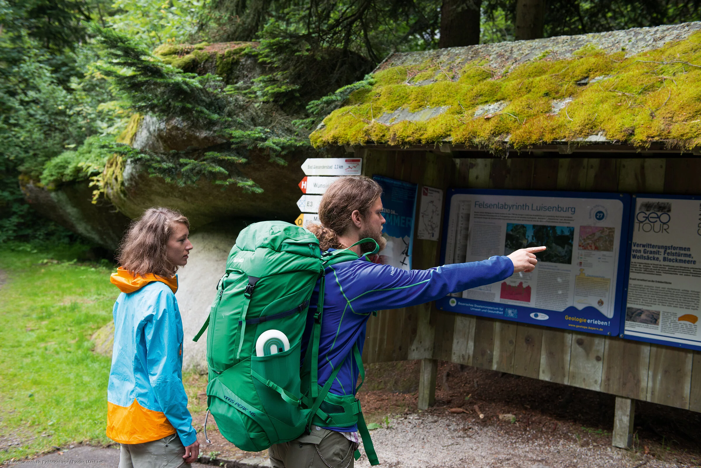 Felsenlabyrinth Infotafel