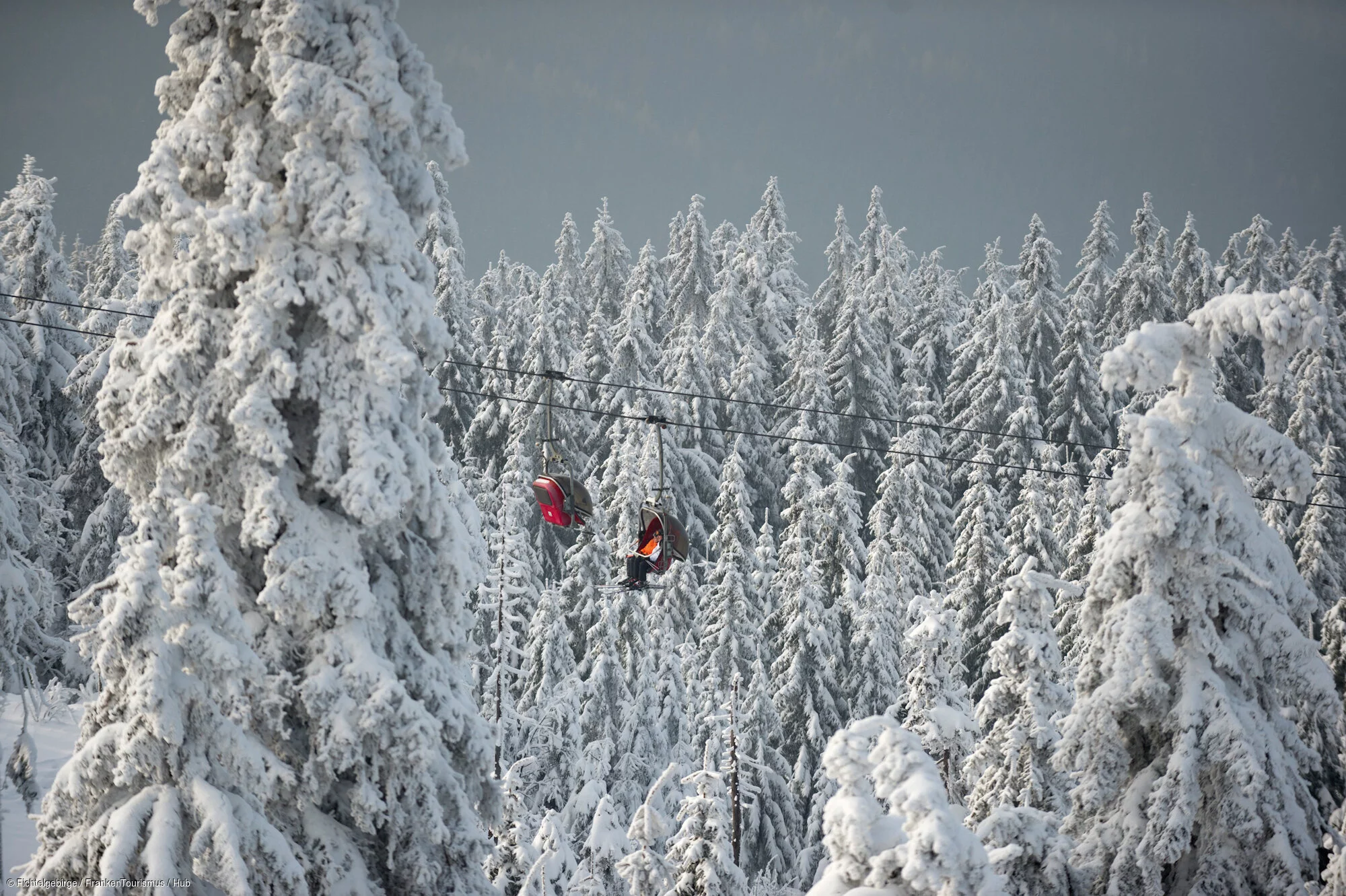 Winterpanorama auf dem Ochsenkopf