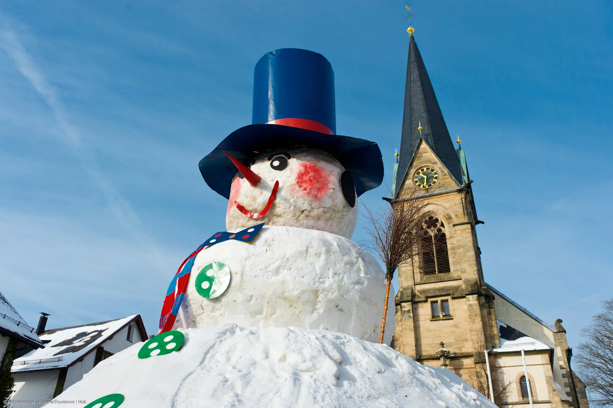 Schneemann "Jakob" auf dem Schneemannfest