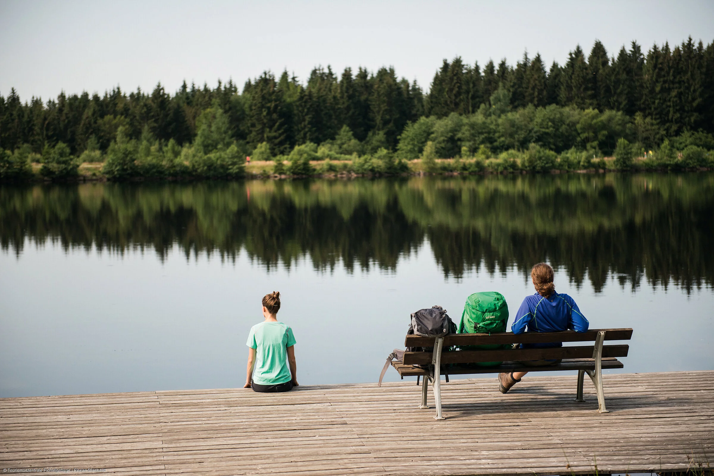 Wandern See Pause