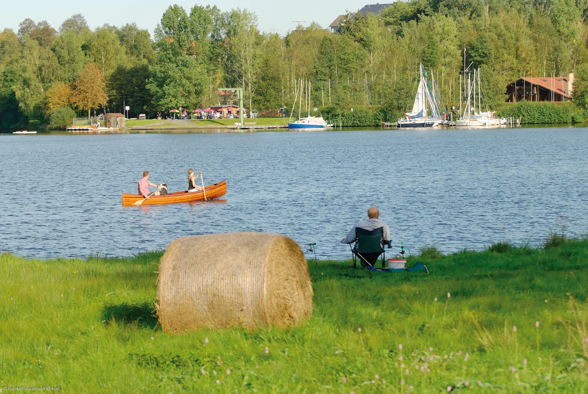 Bootsfahrt, Angler, Eger bei Weißenstadt