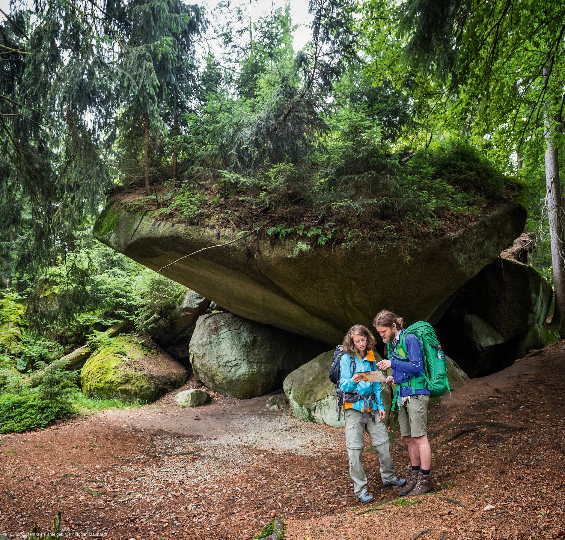Wandern Felsformation