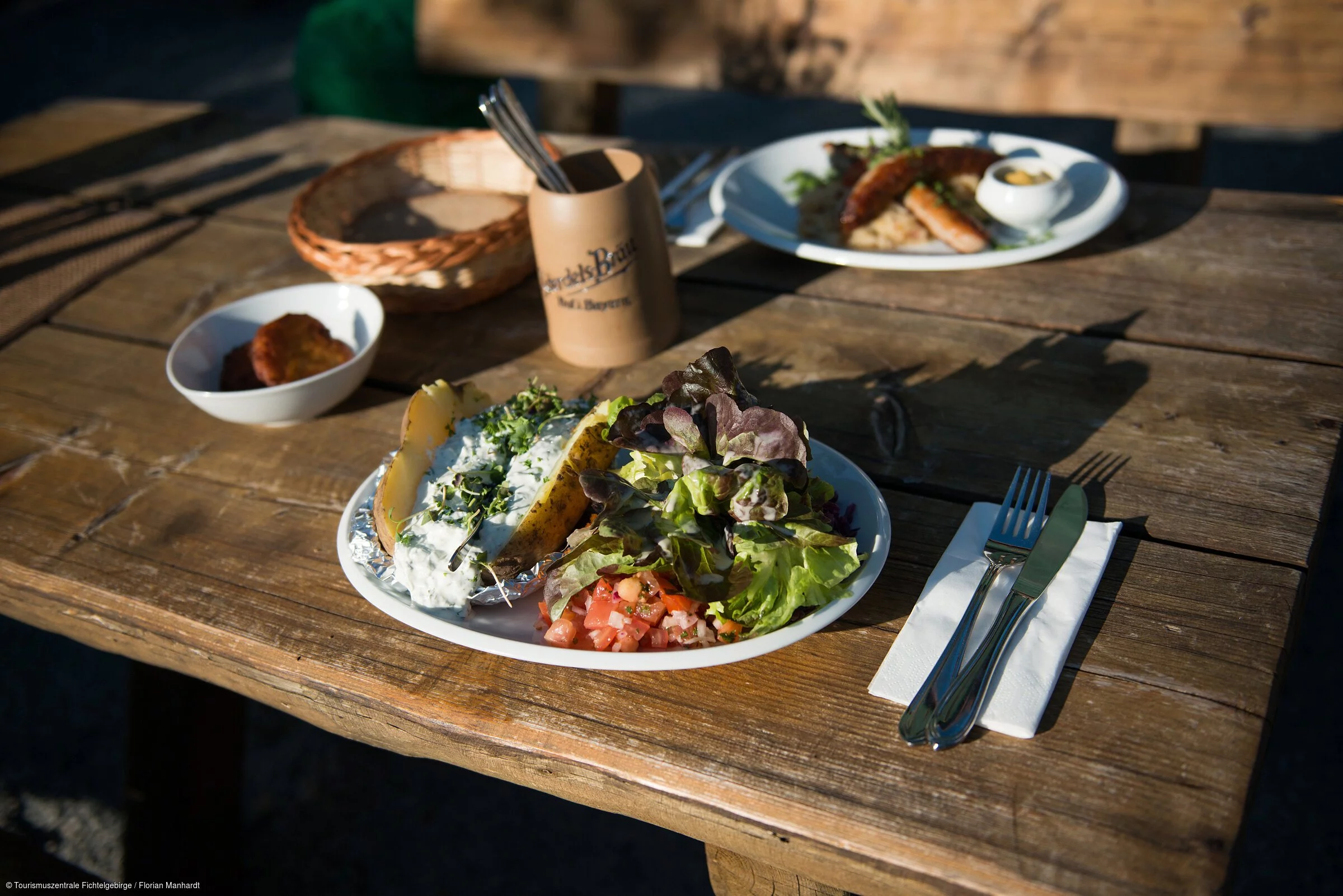 Wandern Hütte Brotzeit