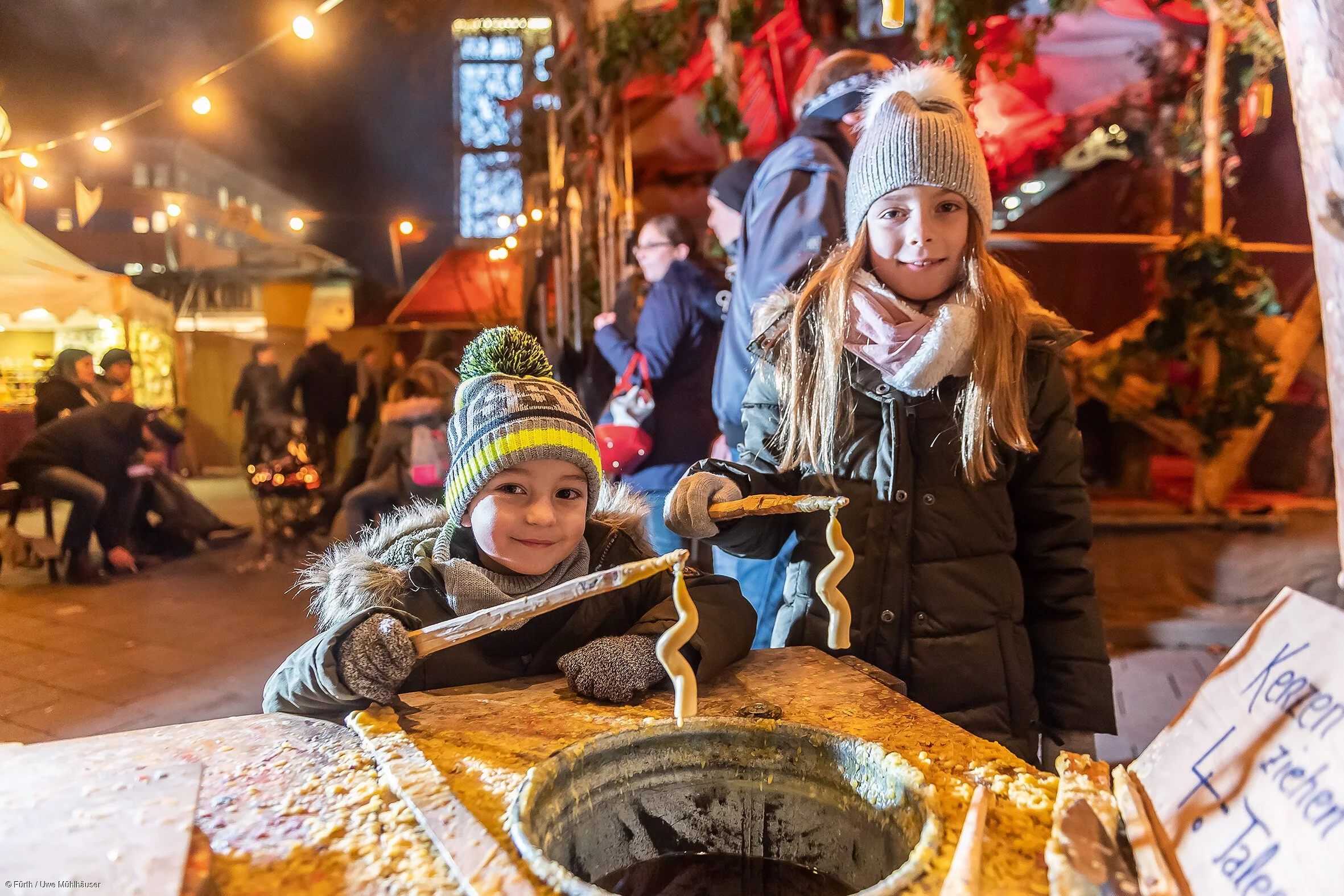 Mittelaltermarkt - Kerzenziehen