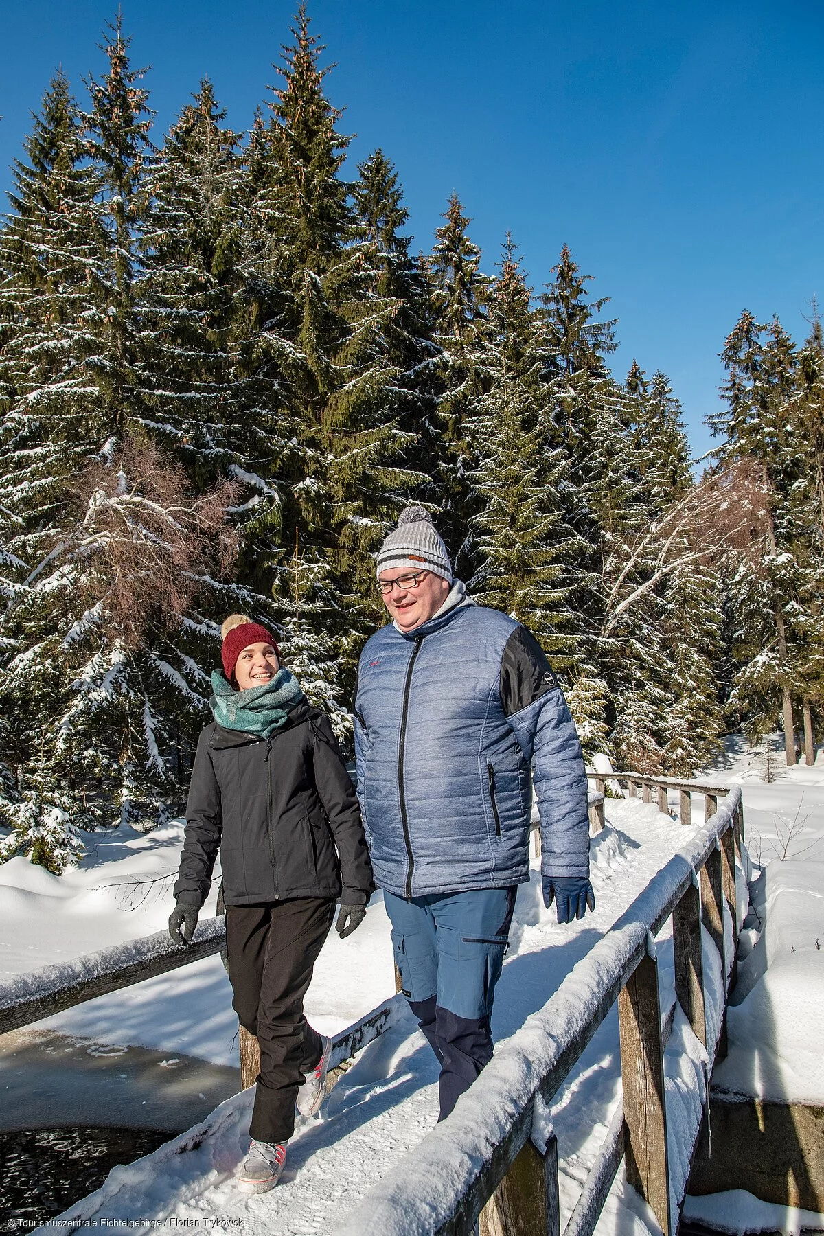 Winterwandern Brücke