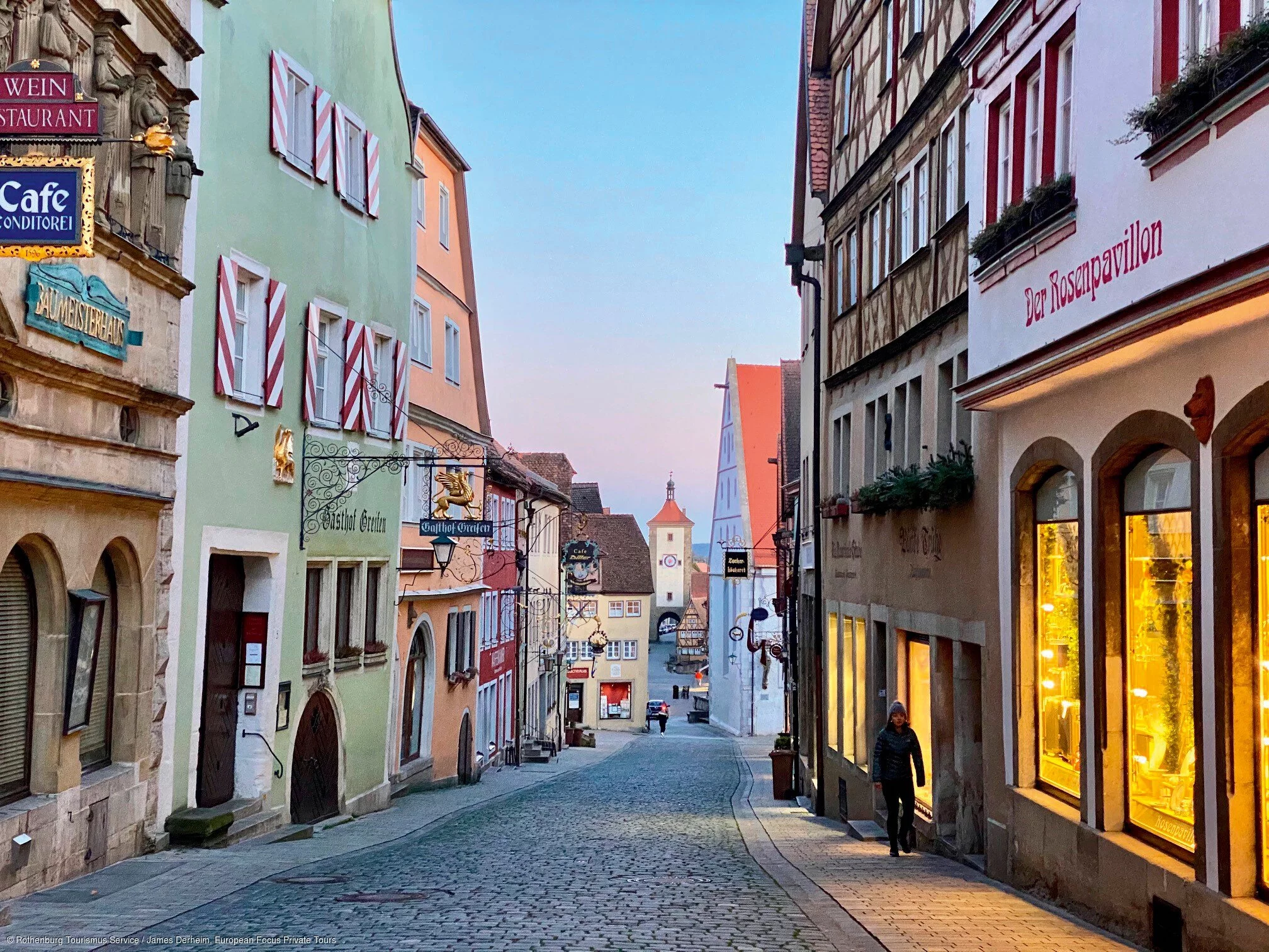 An der Romantischen Straße: Schmiedsgasse in Rothenburg