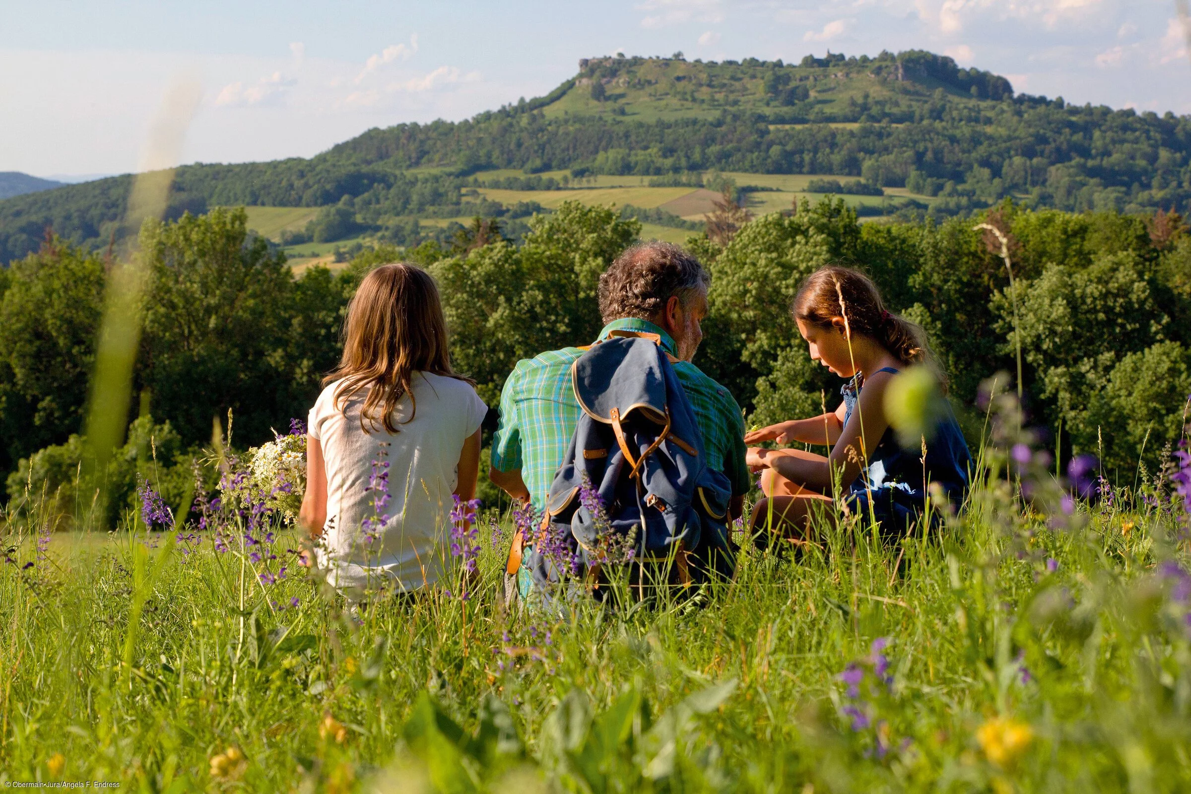Familienurlaub - Blick auf den Staffelberg